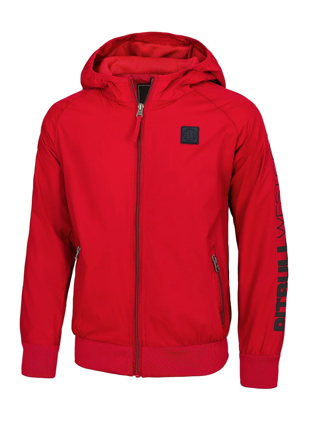 Athletic Sleeve Junior Hooded Jacket - Red