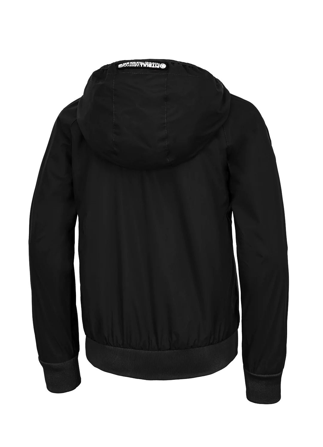 Athletic Sleeve Junior Hooded Jacket - Black