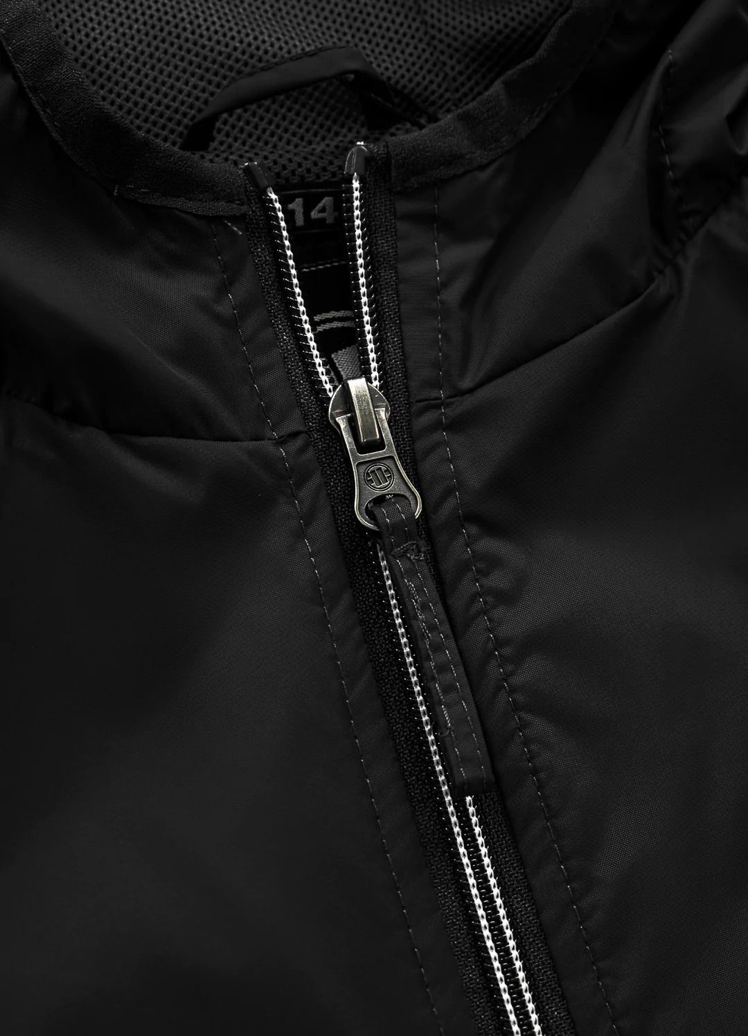 Athletic Sleeve Junior Hooded Jacket - Black