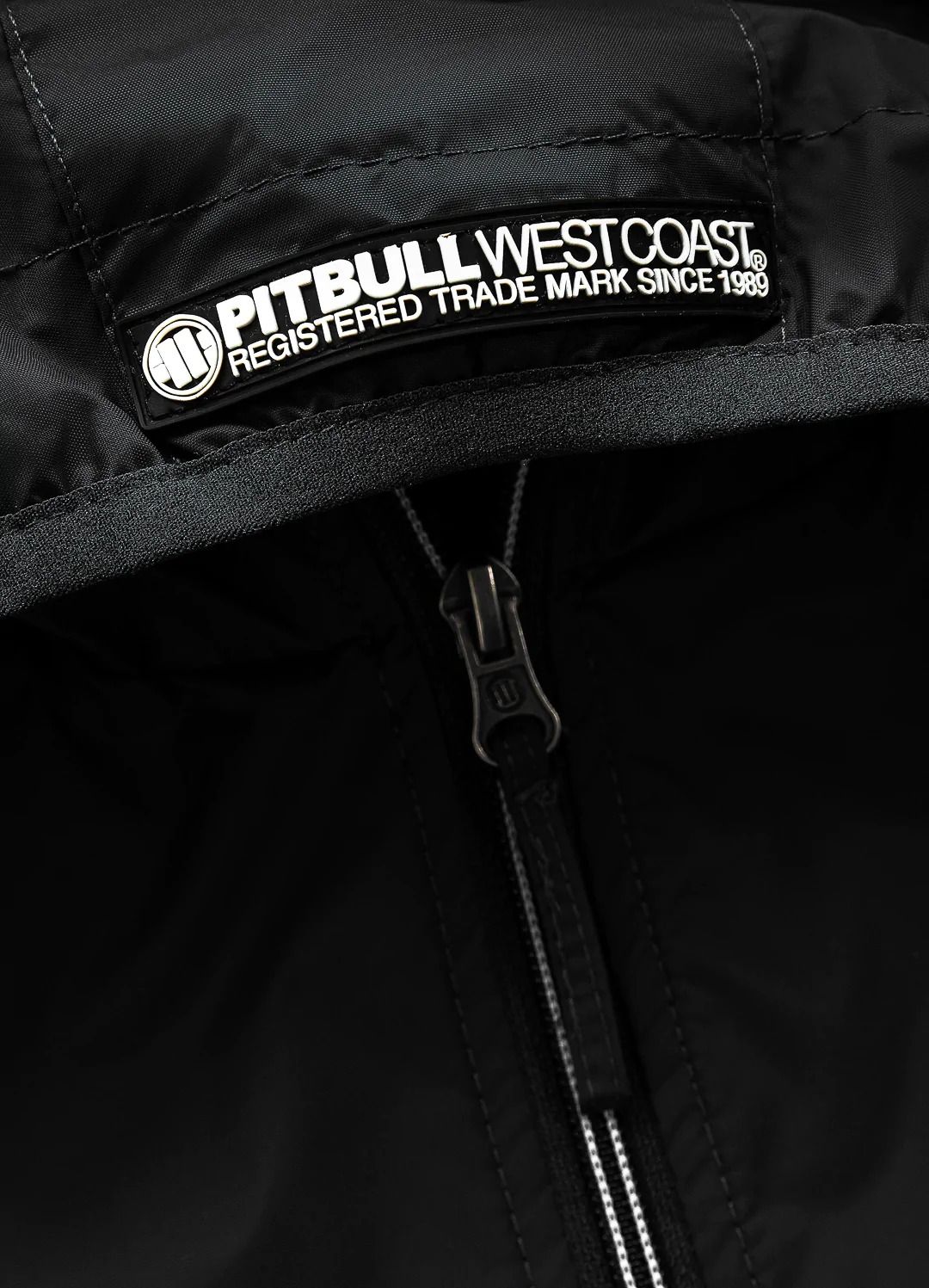 Athletic Sleeve Junior Hooded Jacket - Black
