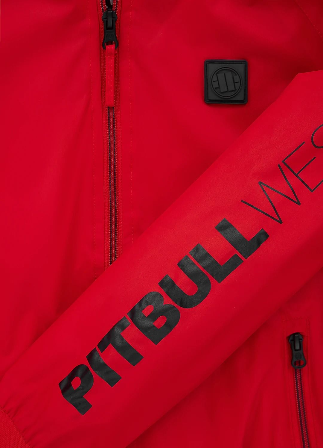 Athletic Sleeve Junior Hooded Jacket - Red