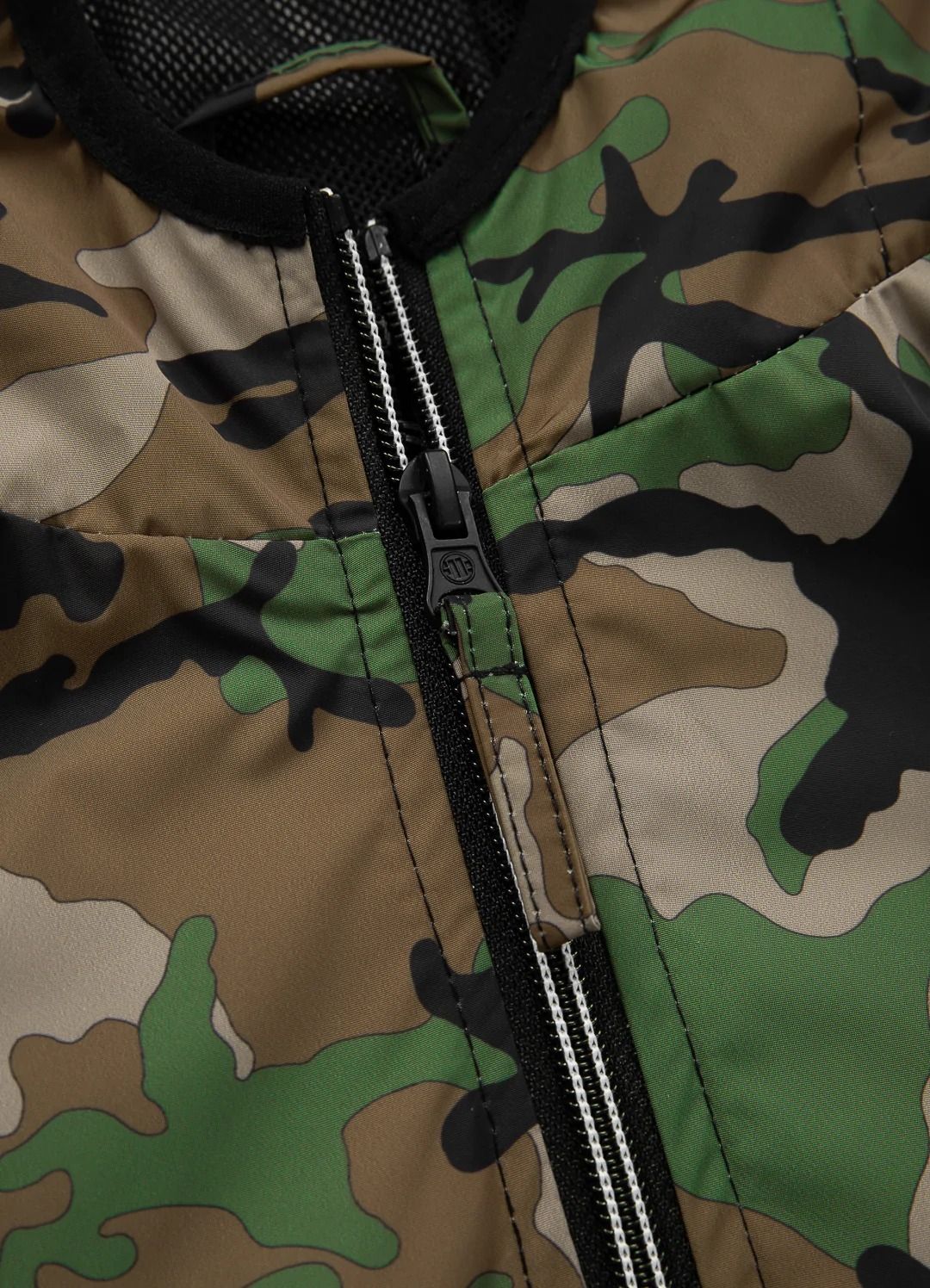 Athletic Sleeve Junior Hooded Jacket - Woodland Camo