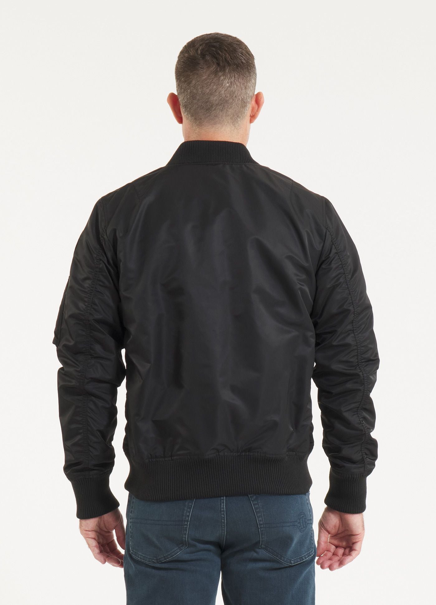Men's jacket MA-1 Logo - Black - Pitbull Clothing
