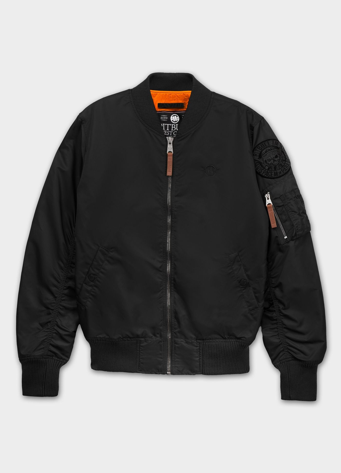 Men's jacket MA-1 Logo - Black - Pitbull Clothing