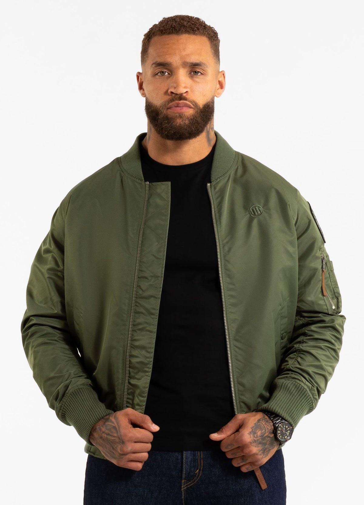 Men&#39;s jacket MA-1 Logo - Olive