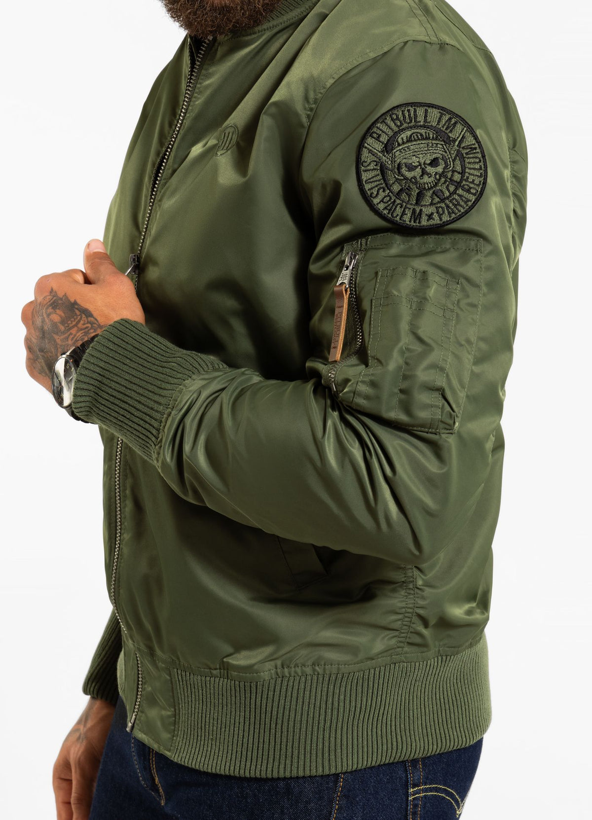 Men&#39;s jacket MA-1 Logo - Olive