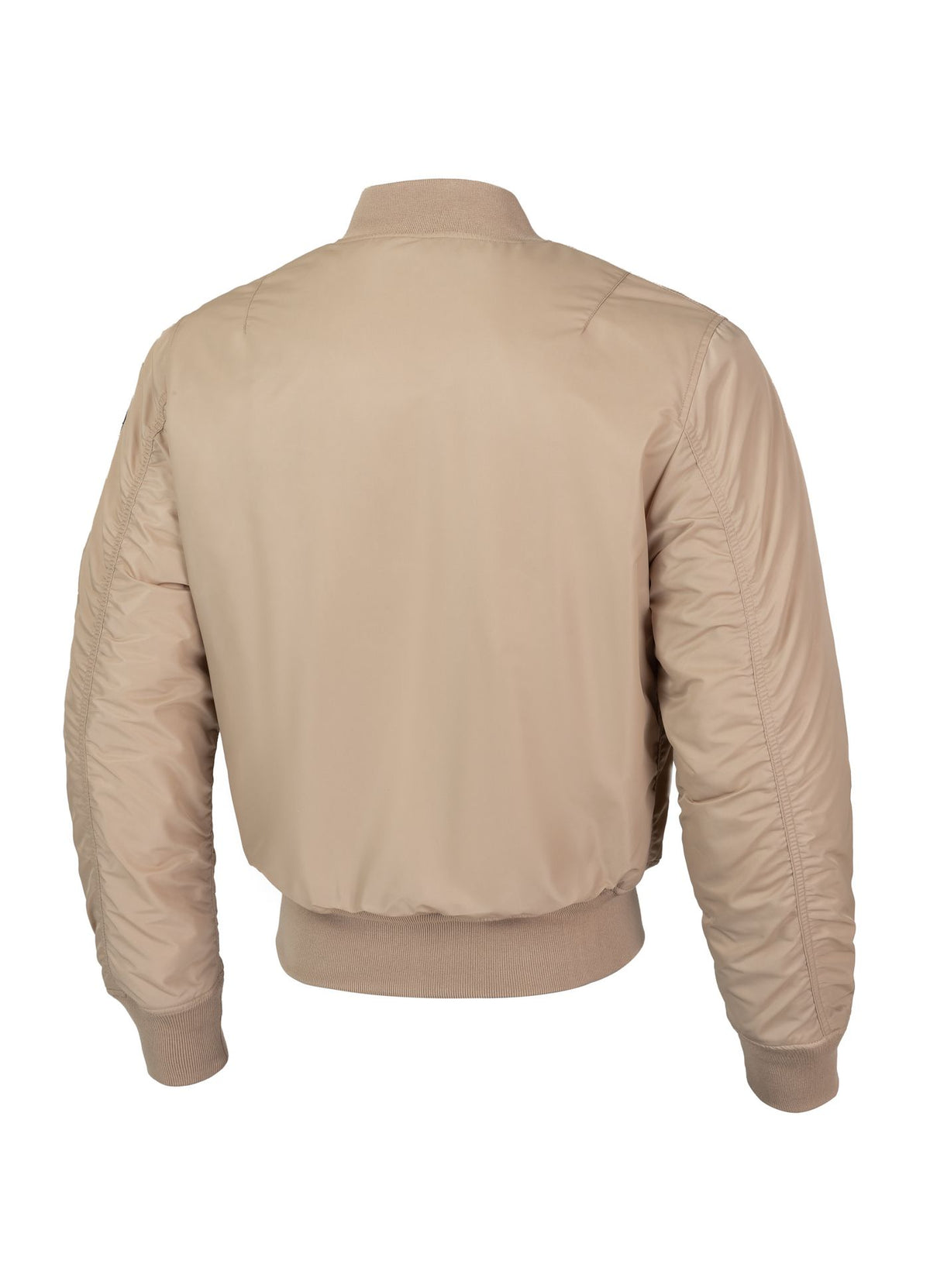 Blouson Bomber Homme Style Aviateur PITBULL – Logo Brodé, Nylon épais, Doublure Orange – Veste Décontractée Mi-saison