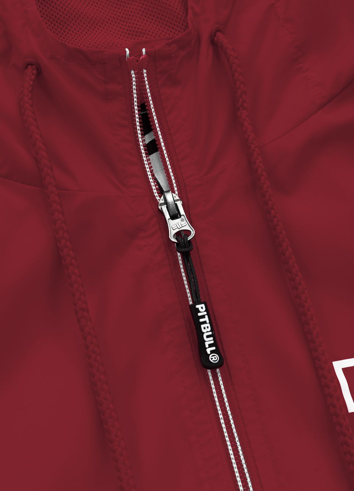 Athletic Logo Hooded Jacket - Bordeaux
