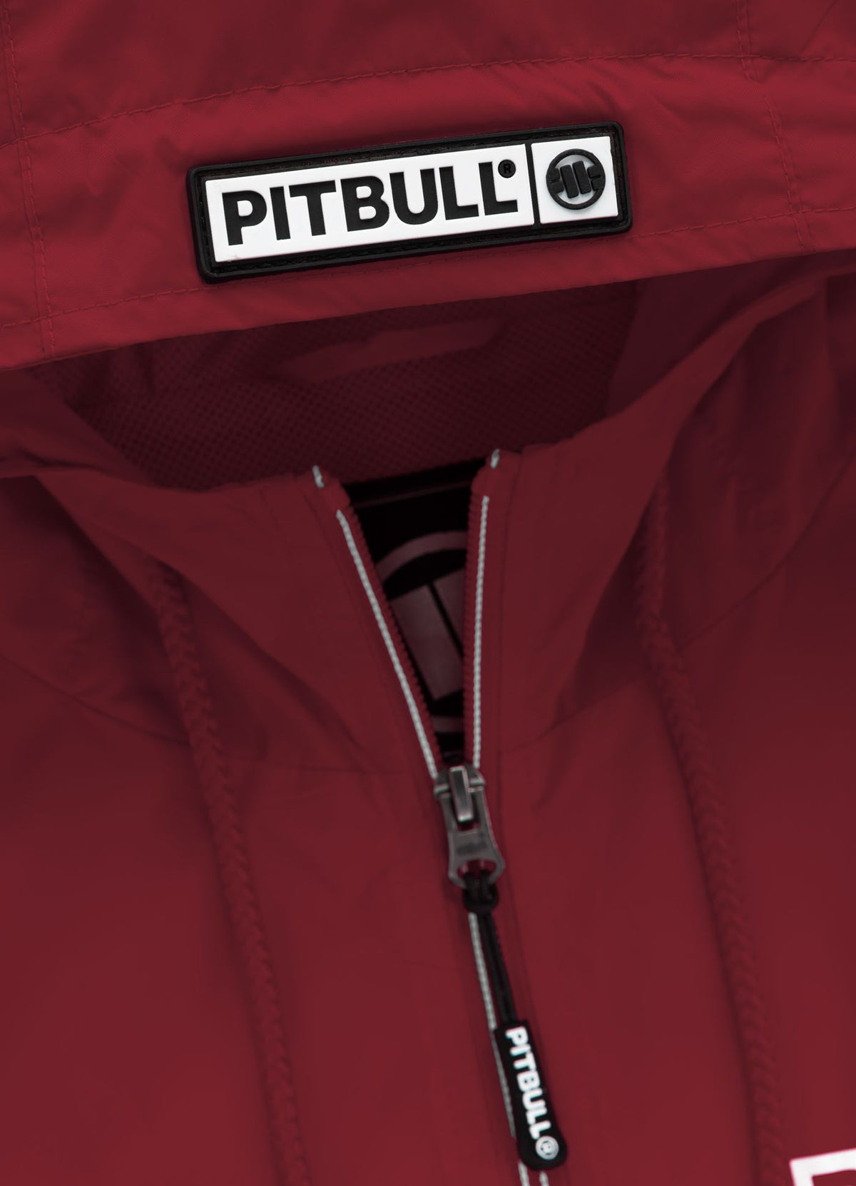 Athletic Logo Hooded Jacket - Bordeaux
