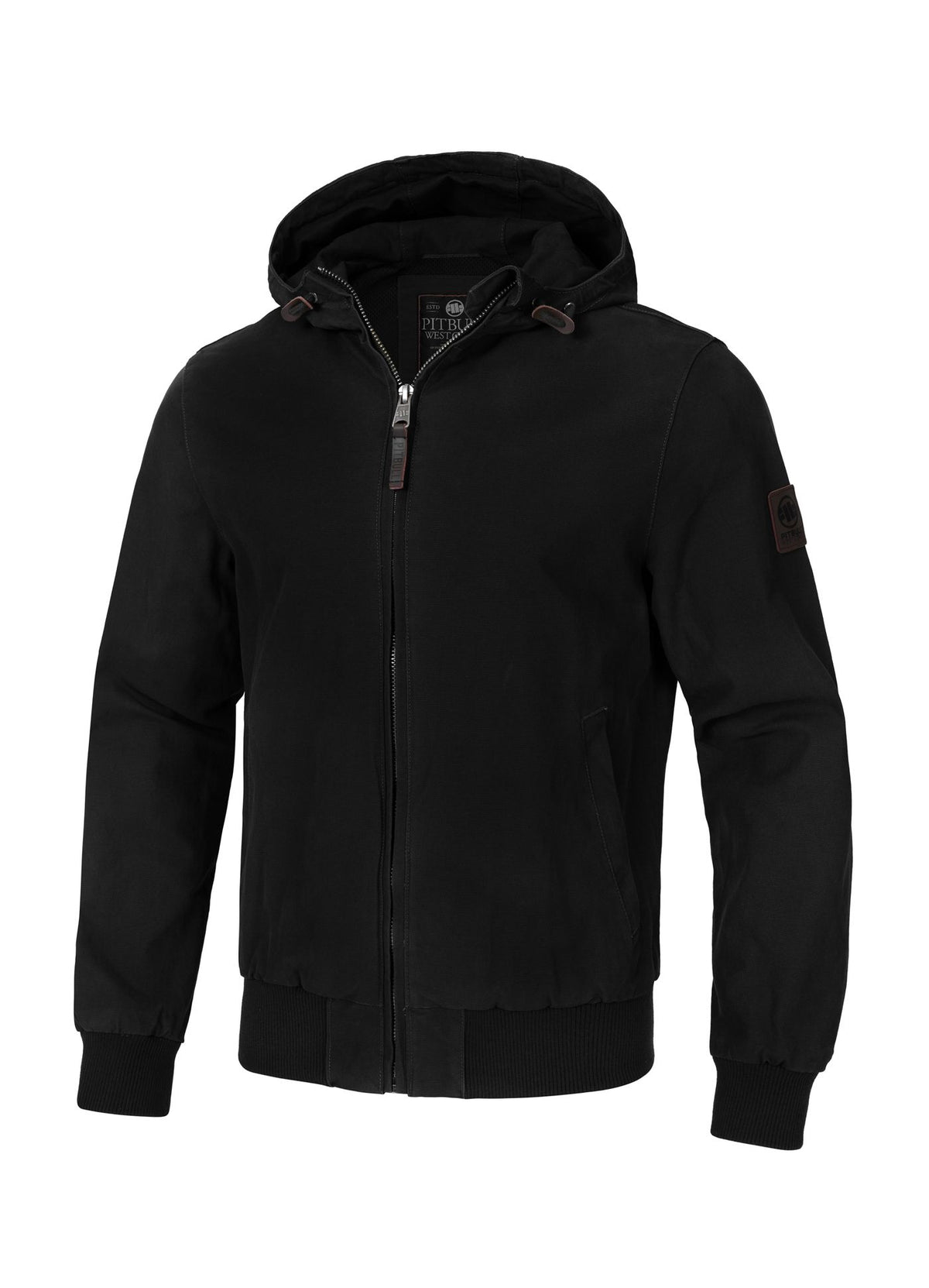 Crimson Hooded Bomber - Black