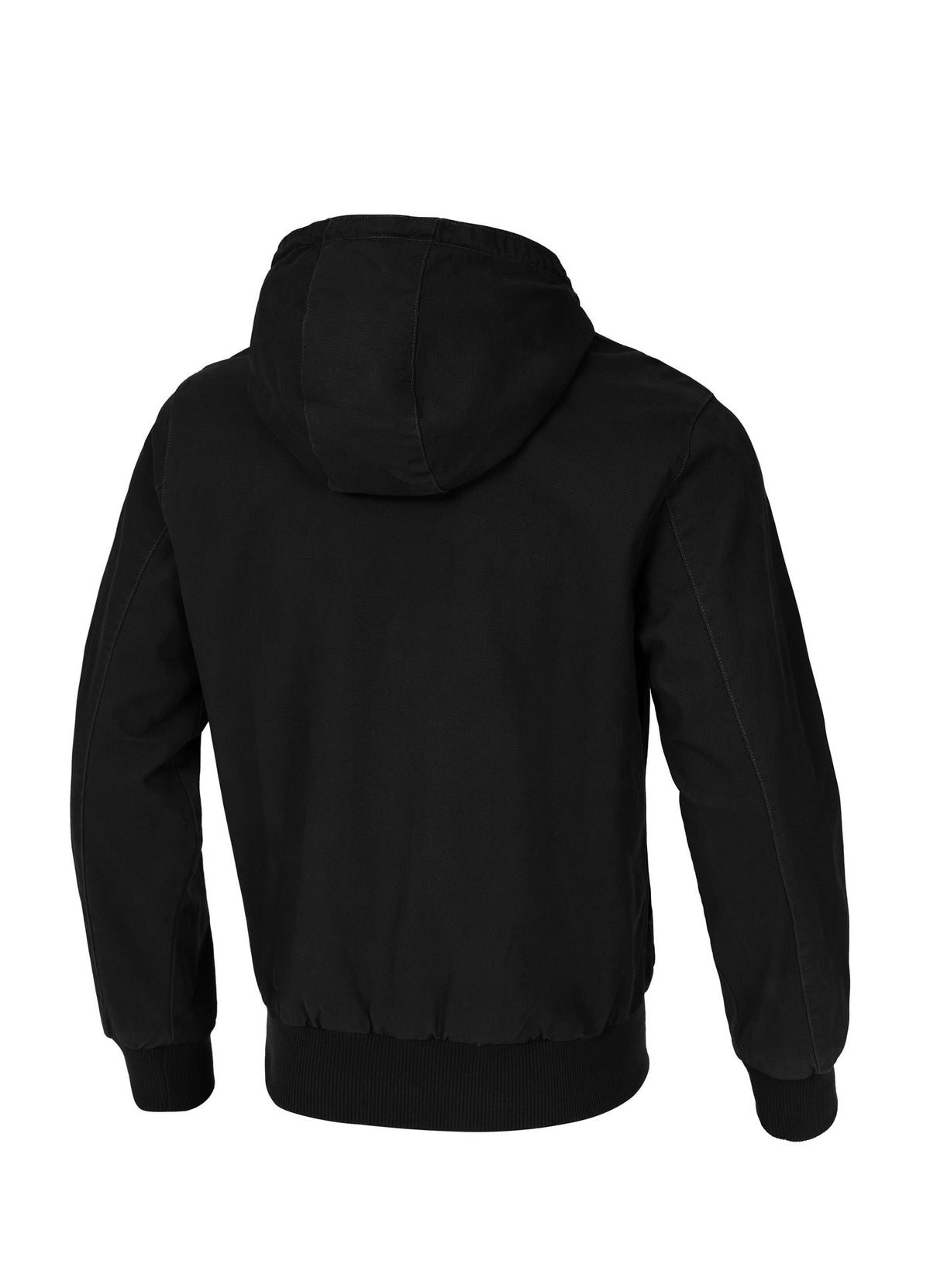 Crimson Hooded Bomber - Black
