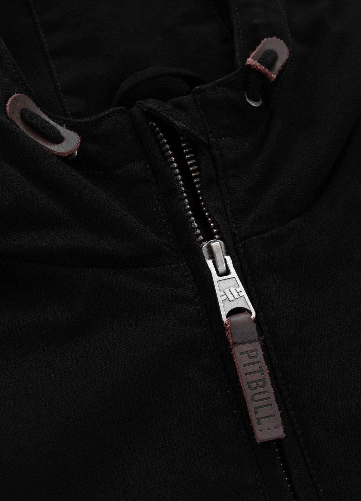 Crimson Hooded Bomber - Black