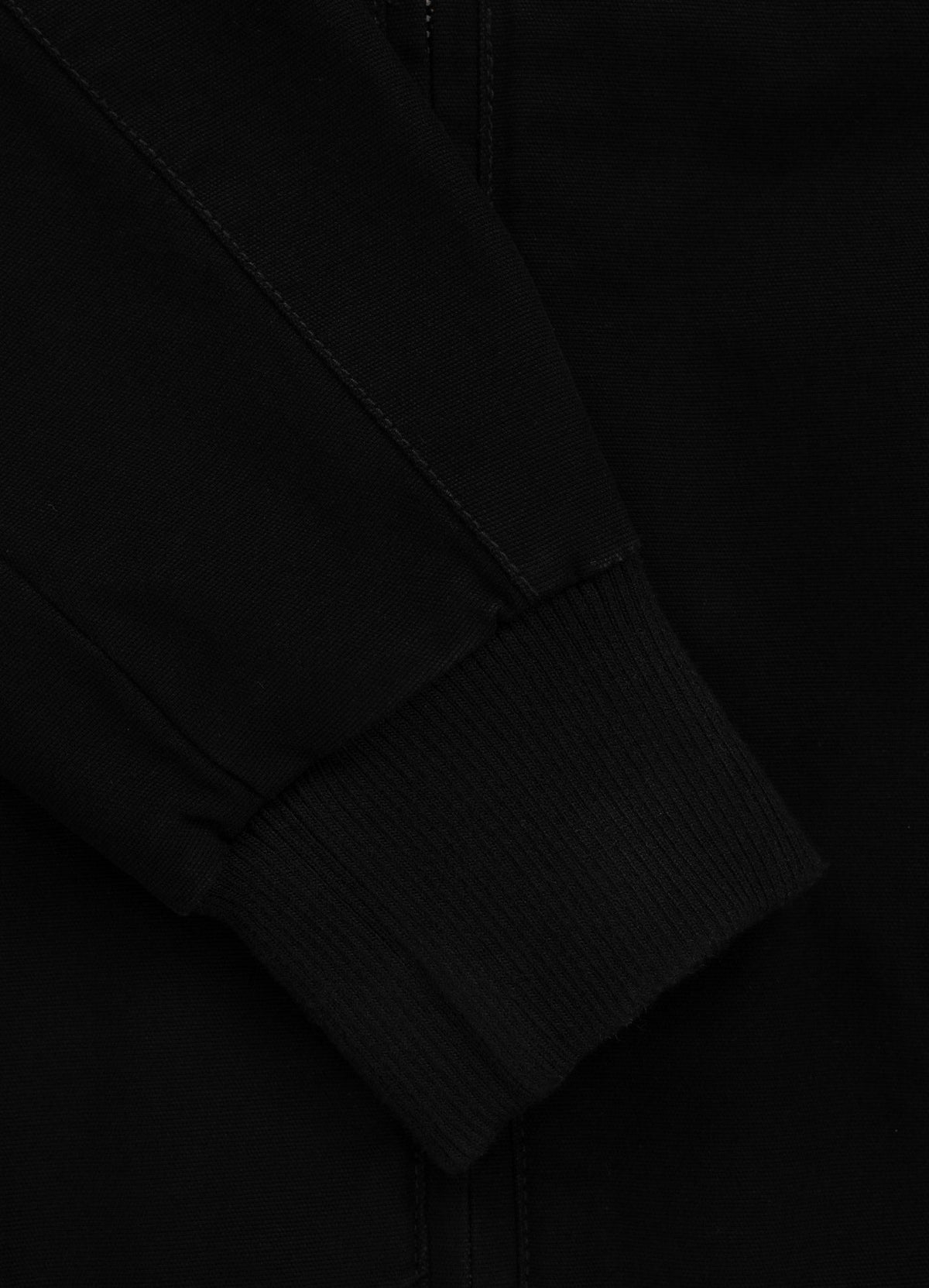 Crimson Hooded Bomber - Black