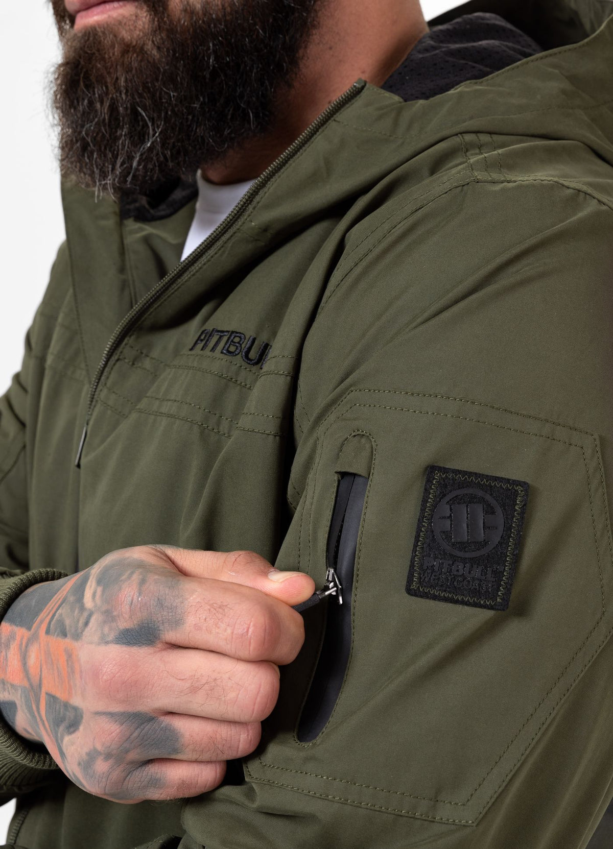 Men&#39;s hooded jacket Longwood - Olive
