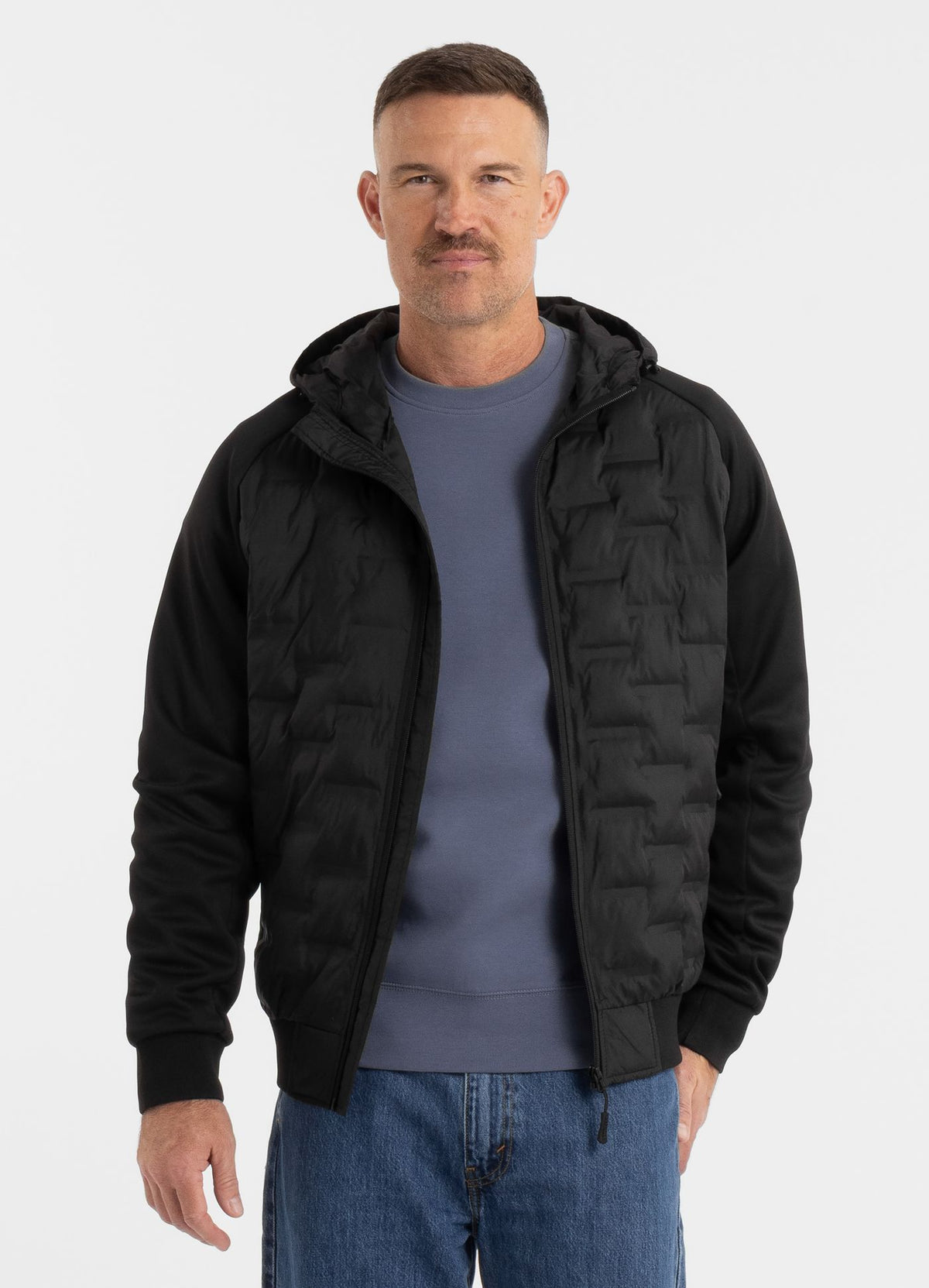 Men&#39;s hooded jacket Roxton - Black