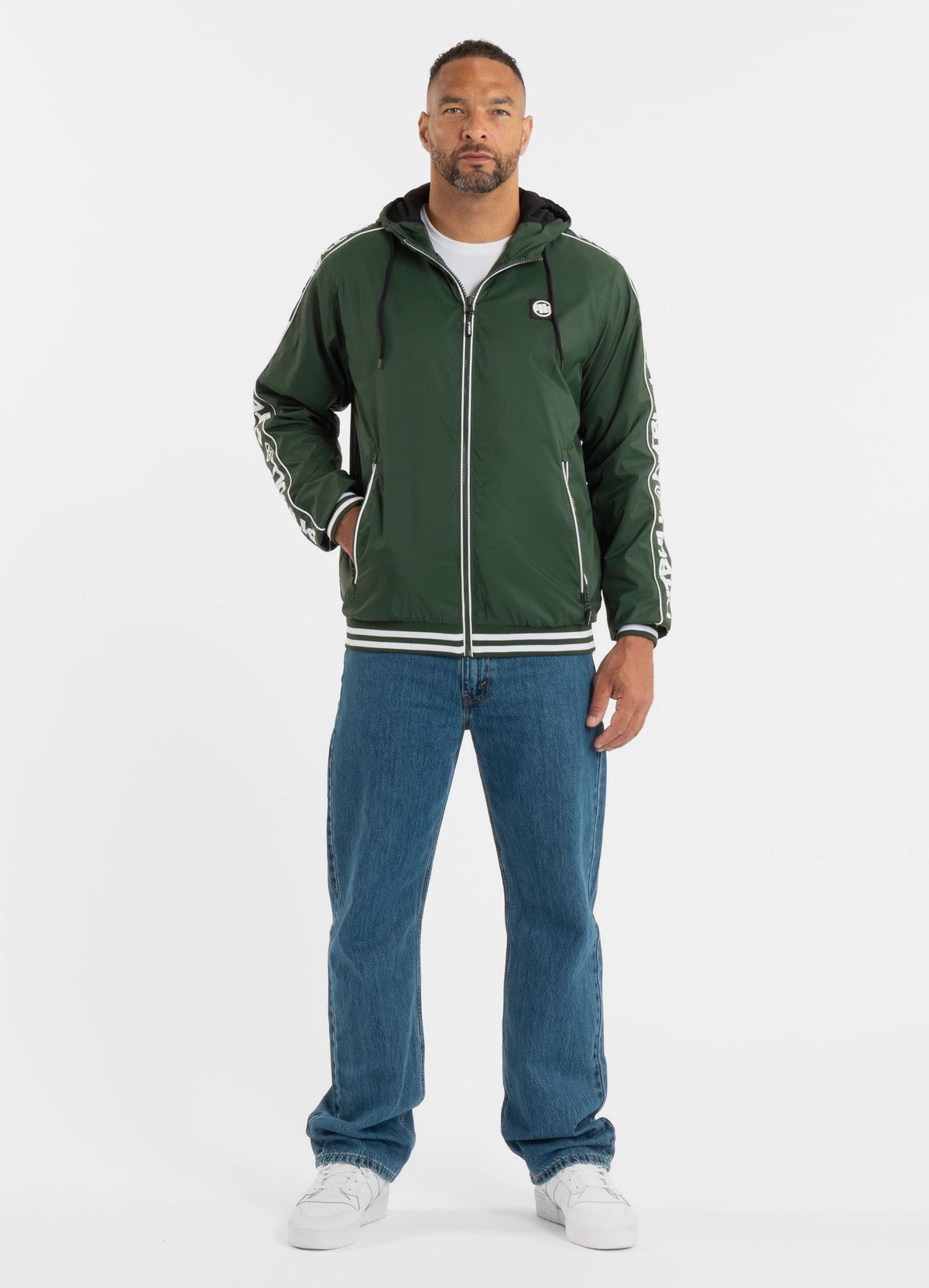 Men&#39;s hooded jacket Whitewood - Dark green