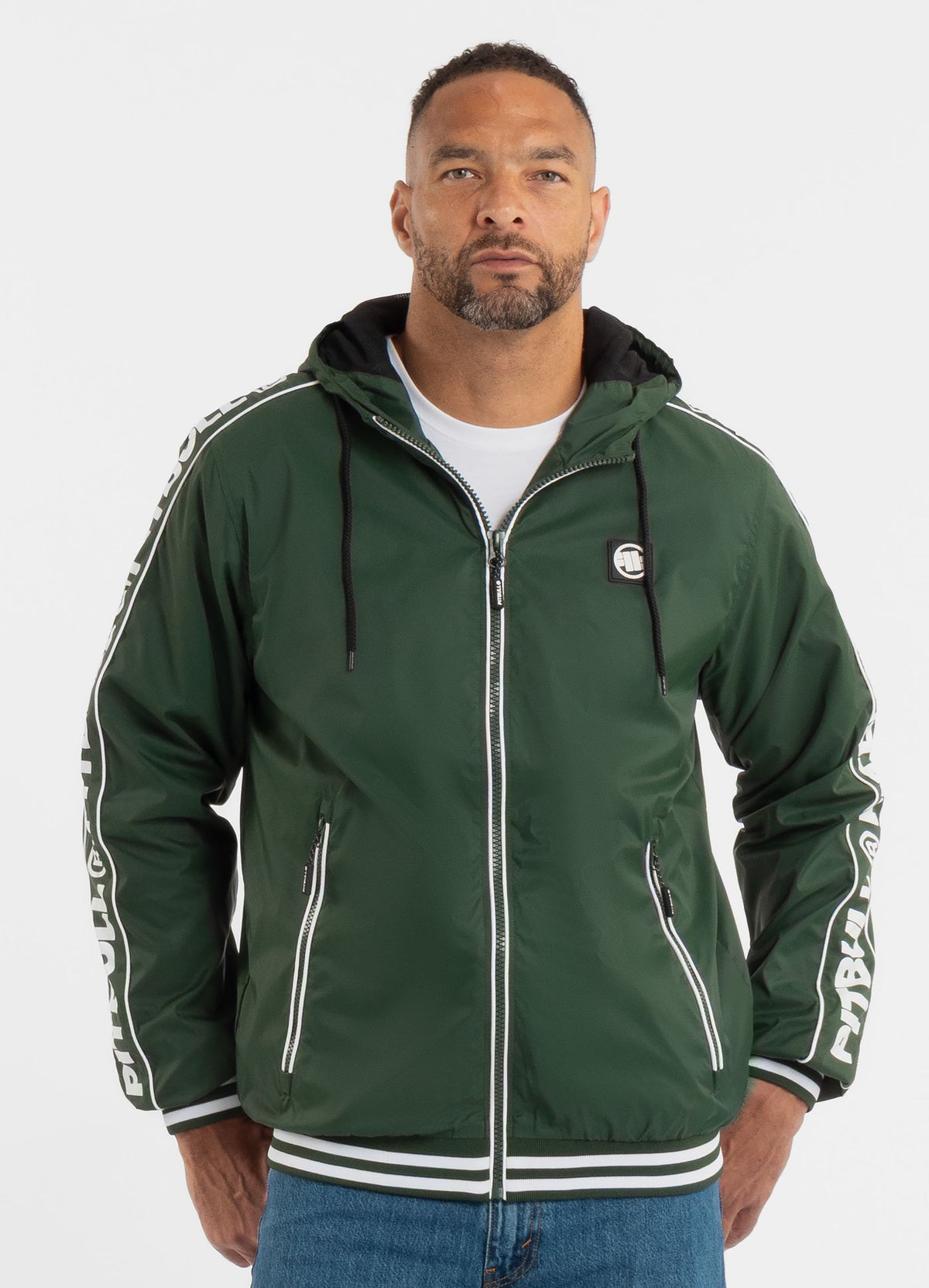 Men&#39;s hooded jacket Whitewood - Dark green