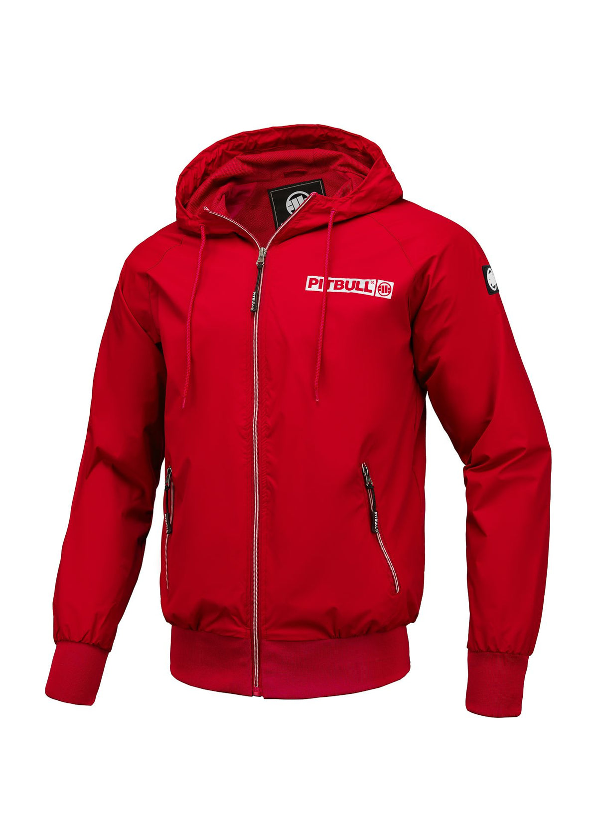 Athletic Logo Hooded Jacket - Red