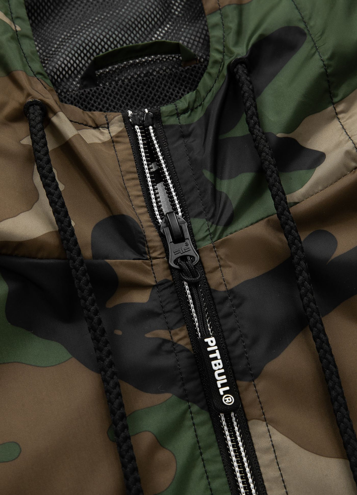 Athletic Logo Hooded Jacket - Woodland Camo