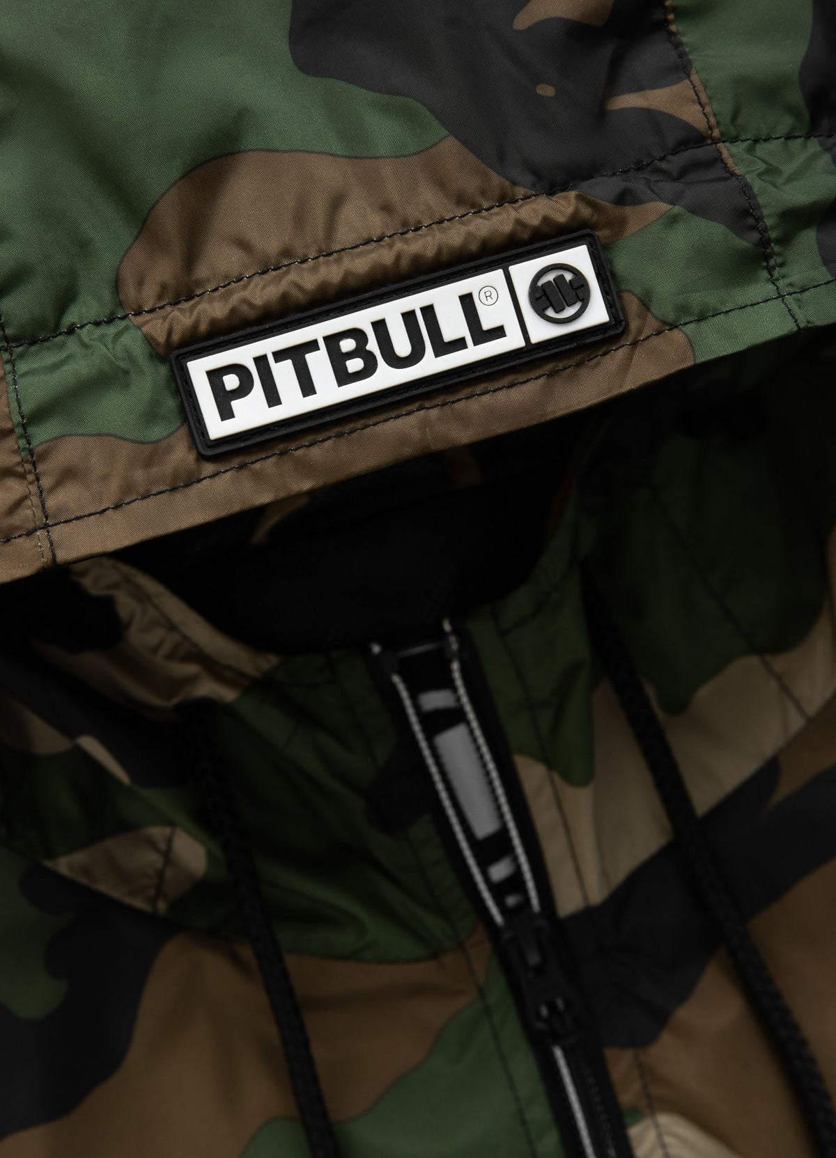 Athletic Logo Hooded Jacket - Woodland Camo