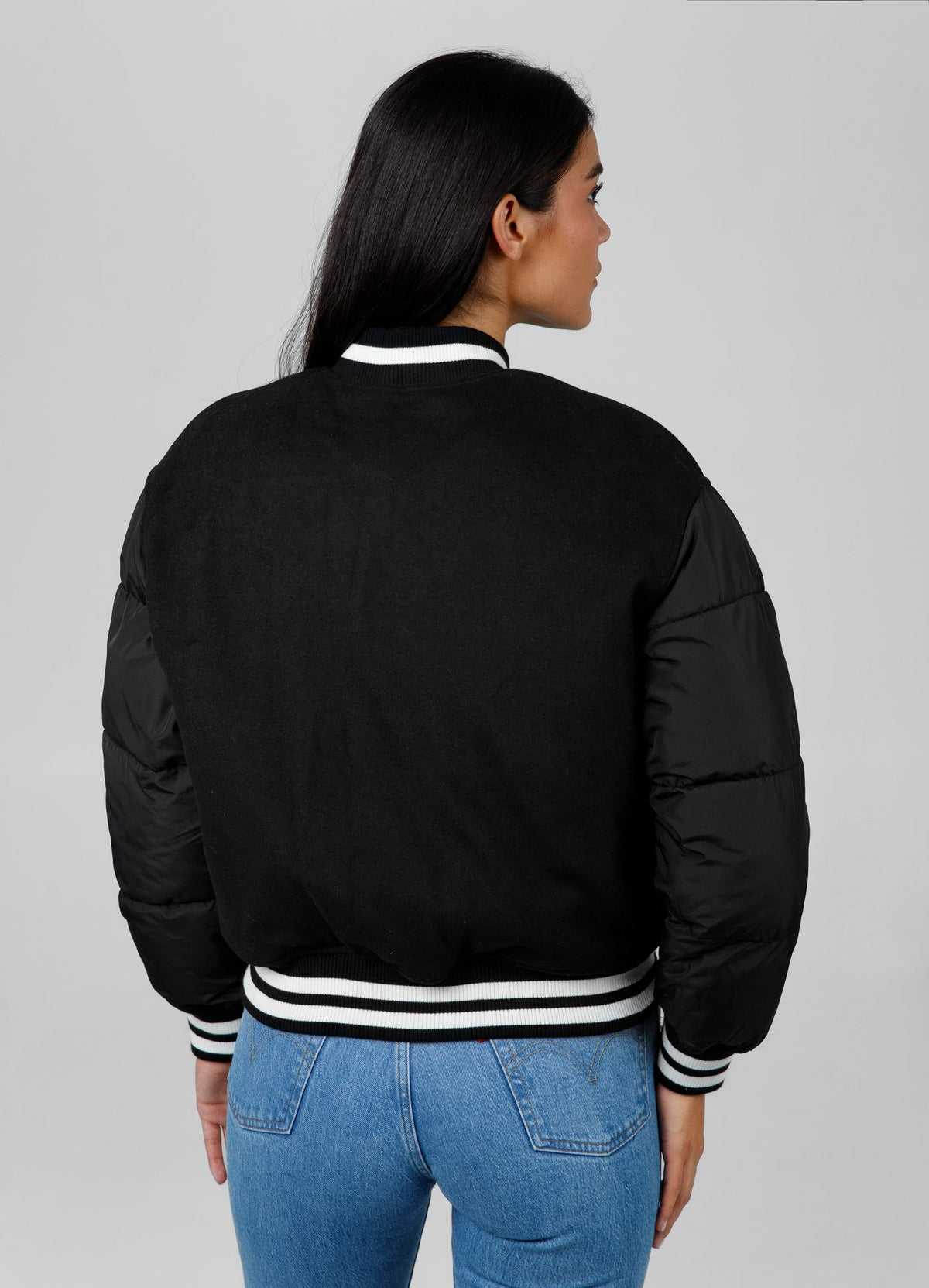Buena Varsity Jacket - Black