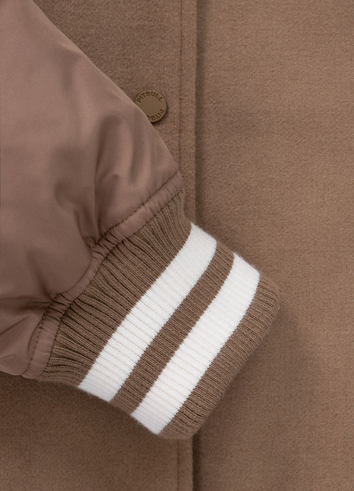 Buena Varsity Jacket - Brown