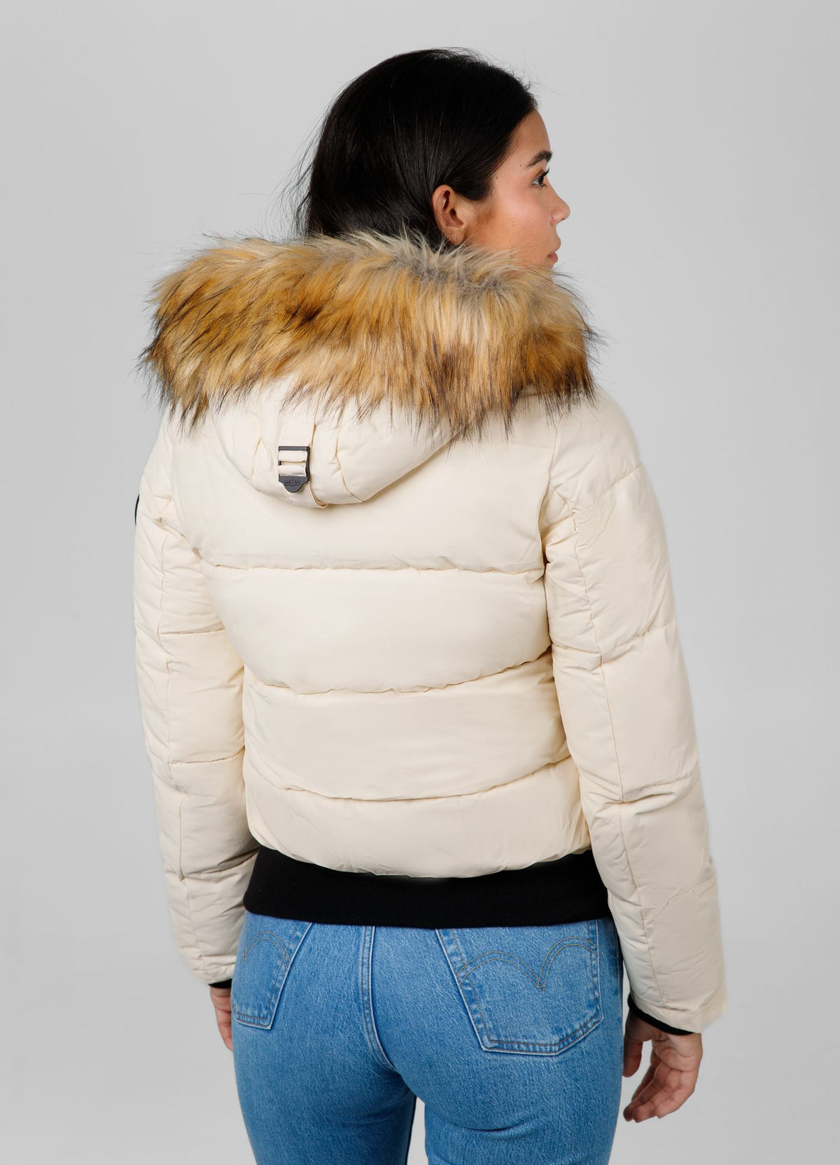 Quilted winter jacket with hood AZALEA