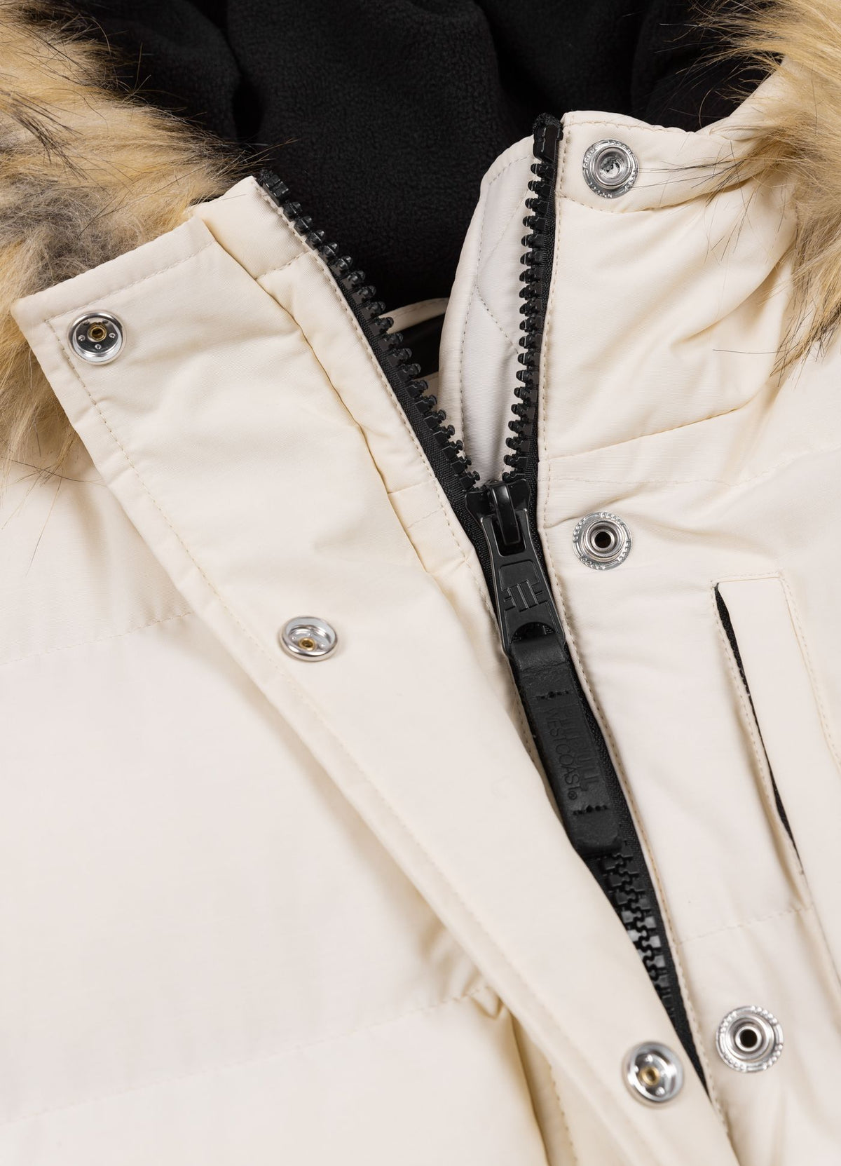 Quilted winter jacket with hood AZALEA