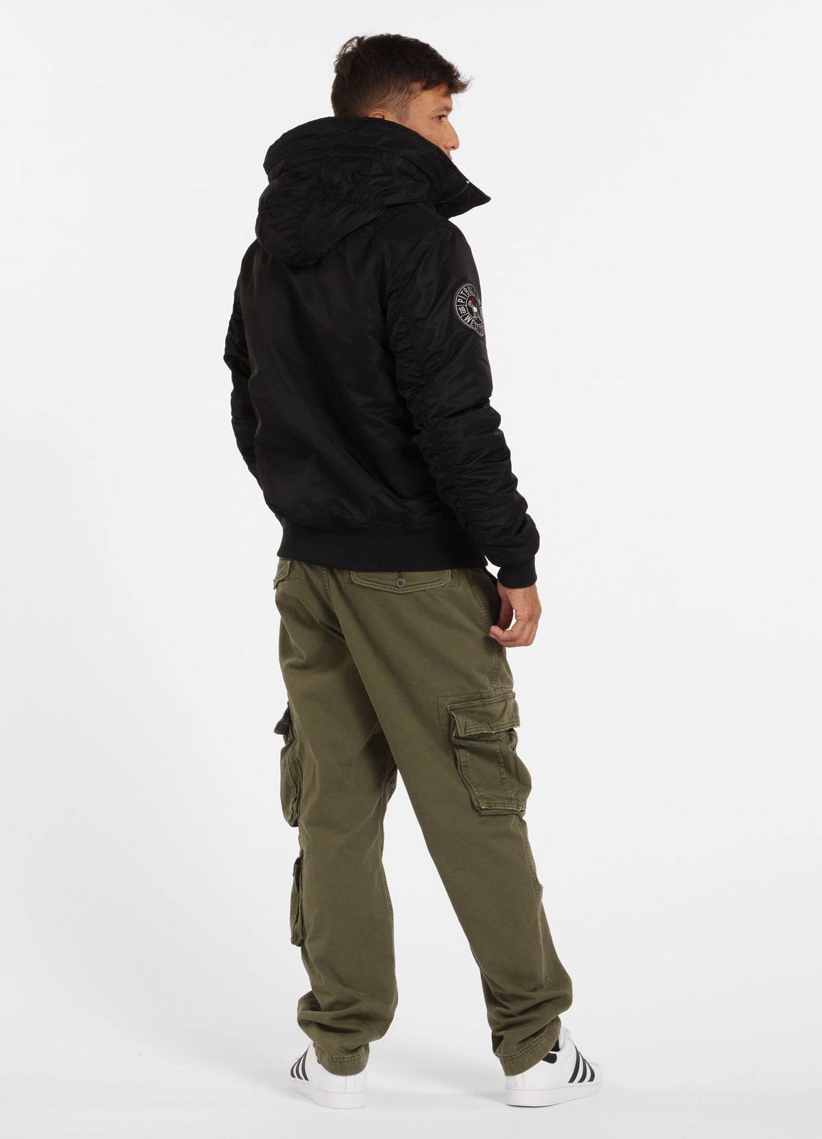 Winter bomber jacket with hood ENCINO