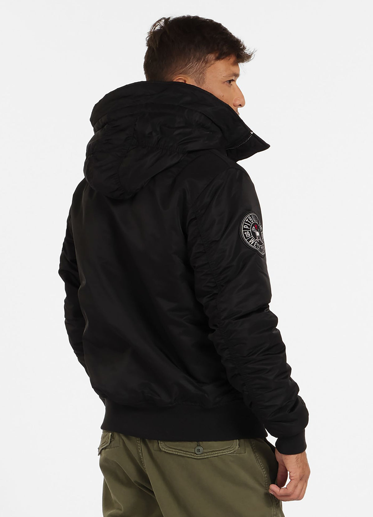 Winter bomber jacket with hood ENCINO