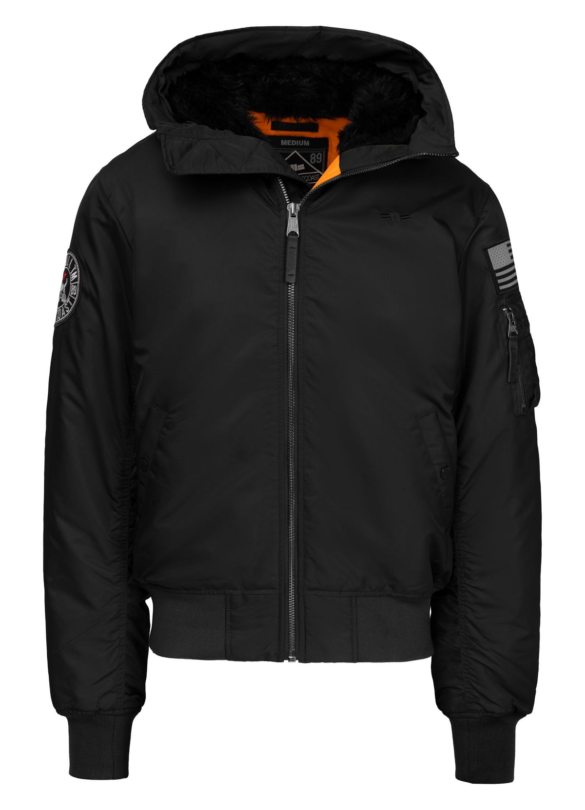 Winter bomber jacket with hood ENCINO