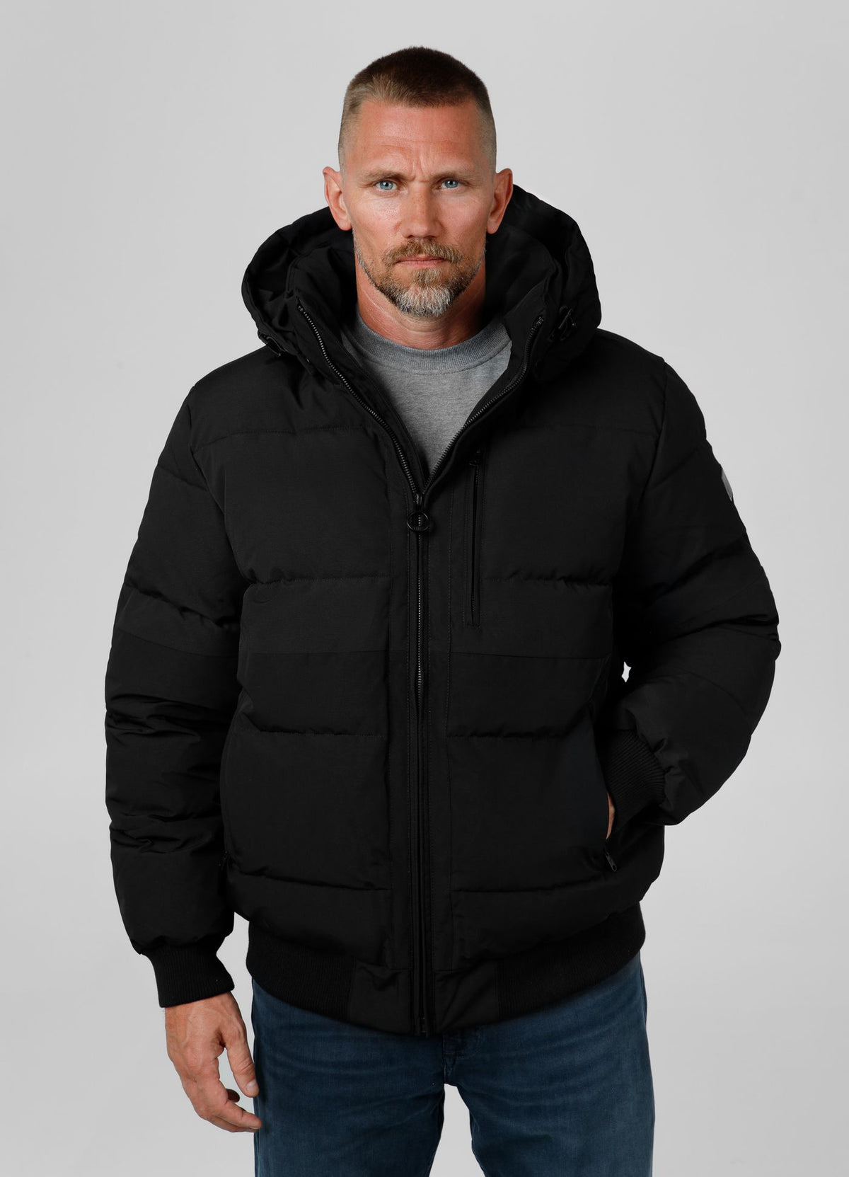 Quilted winter jacket with hood PATTON