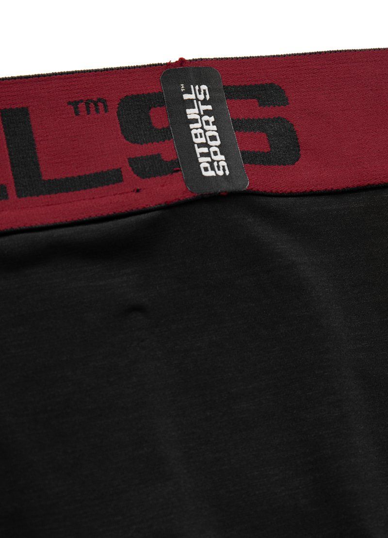 Small Logo Sports Compression Pants  Performance Pro Plus - Red