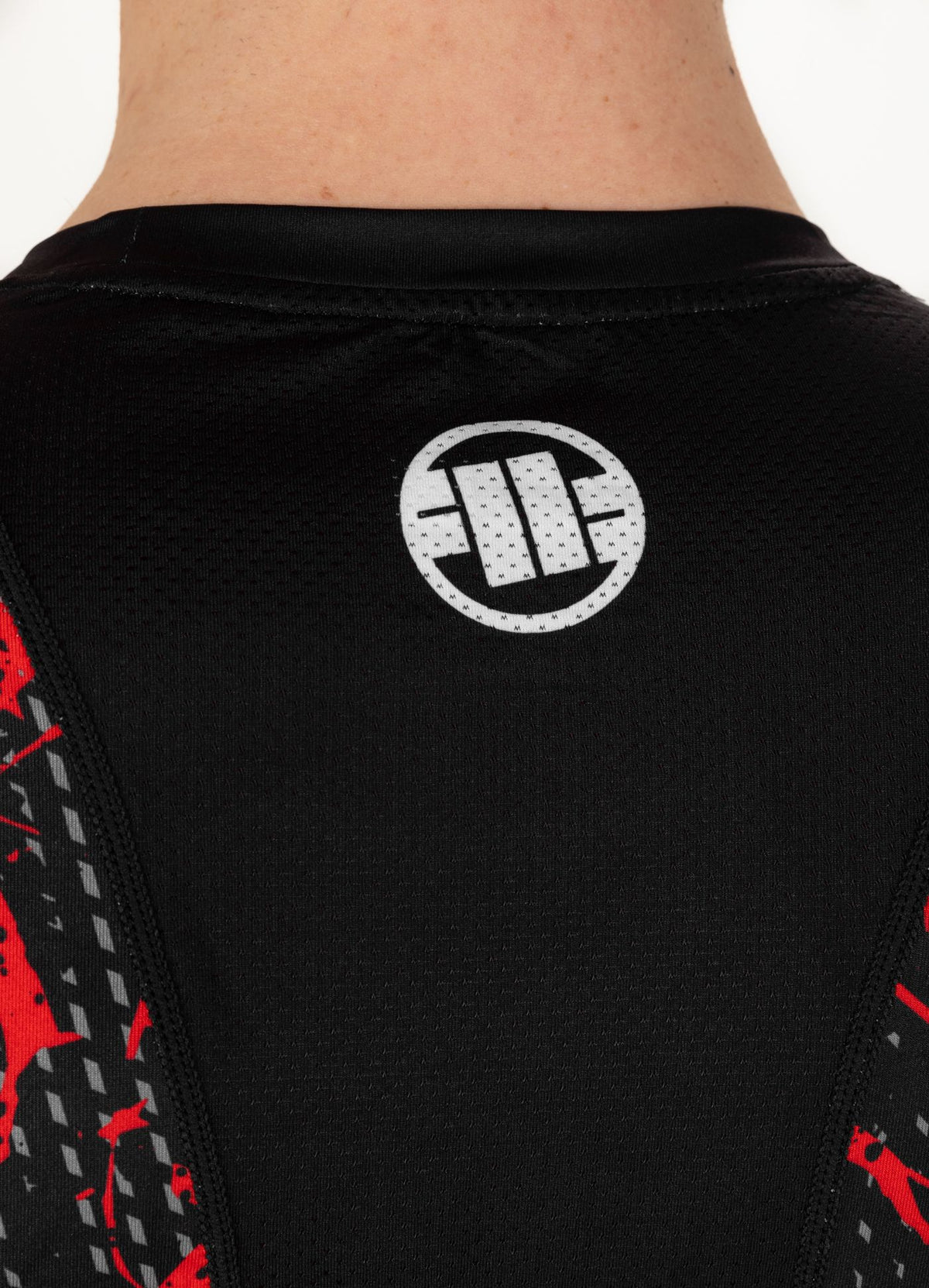 Red Dog II - Black/Red Mesh Longsleeve Performance Pro Plus