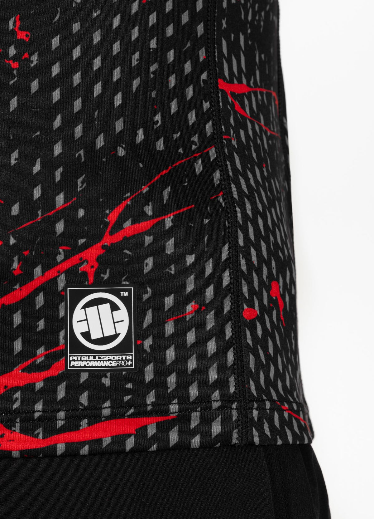 Red Dog II - Black/Red Mesh Longsleeve Performance Pro Plus