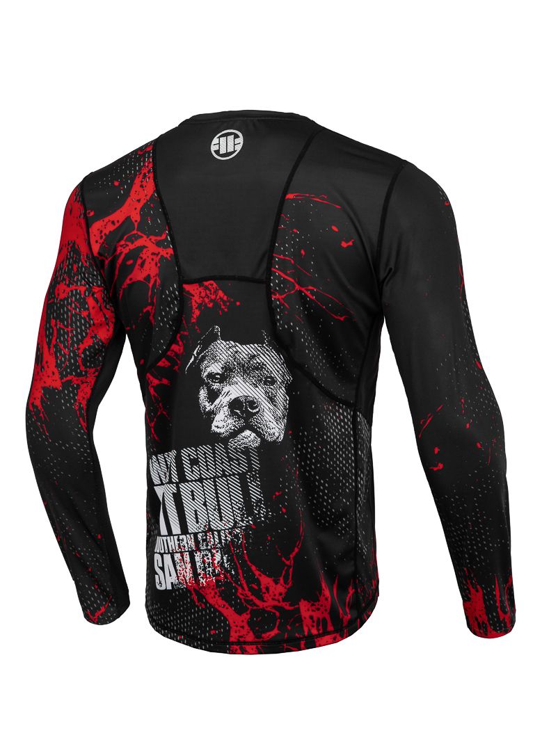 Red Dog II - Black/Red Mesh Longsleeve Performance Pro Plus