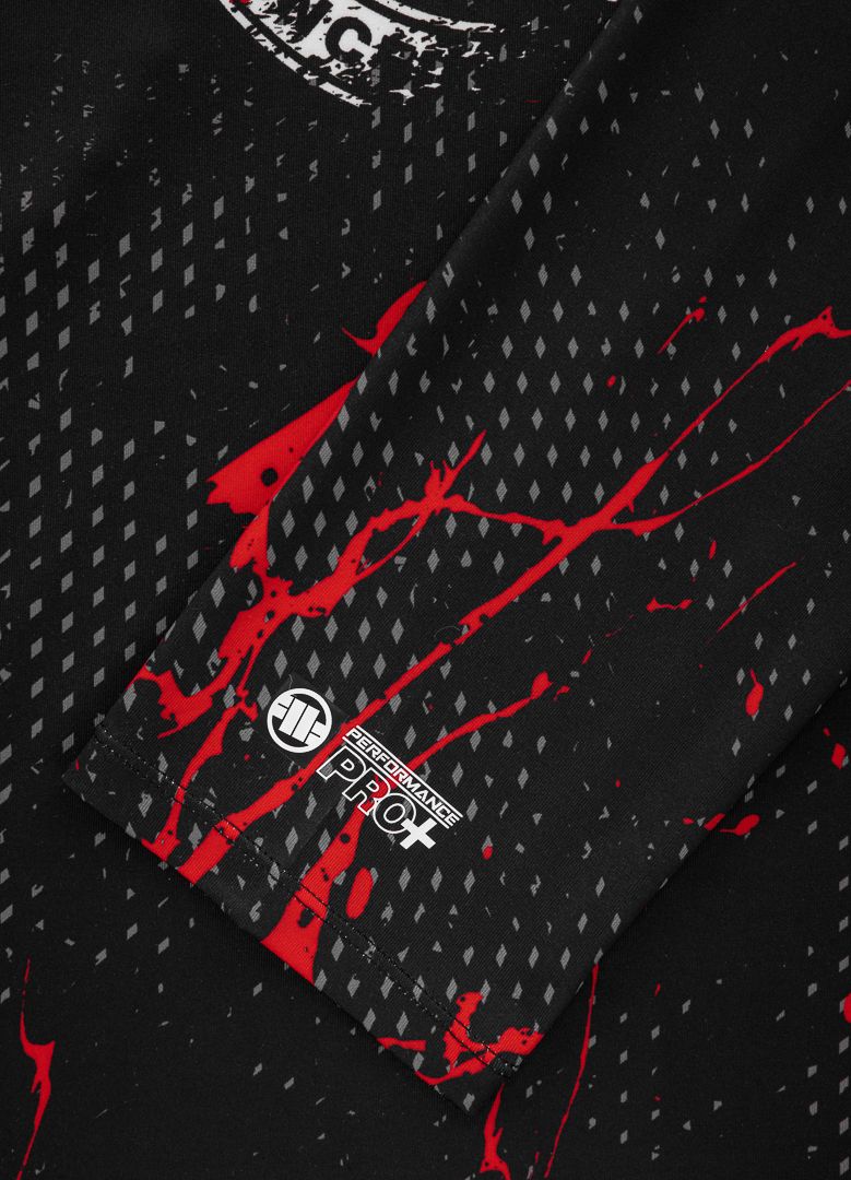 Red Dog II - Black/Red Mesh Longsleeve Performance Pro Plus