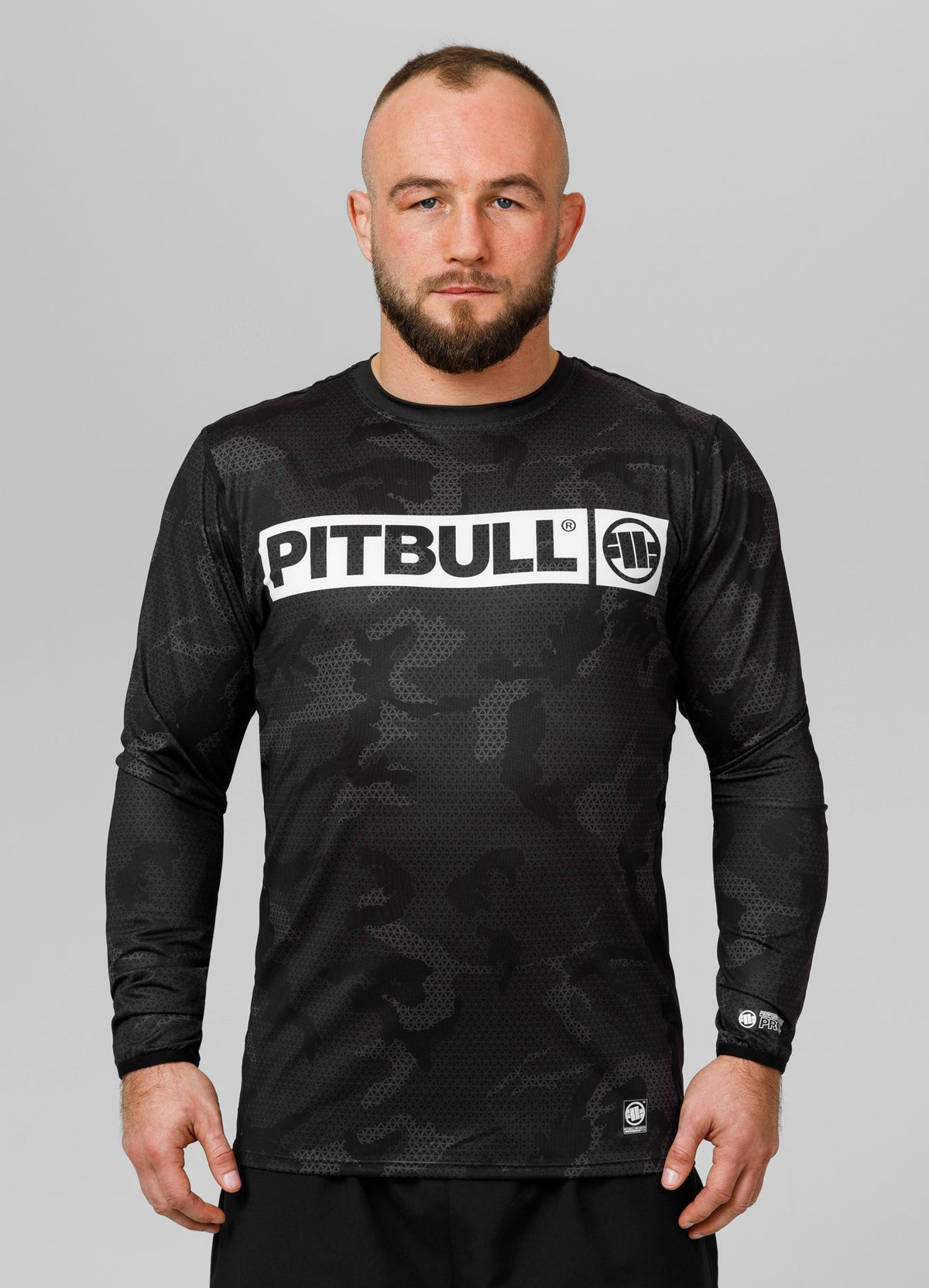 Hilltop II - All Black Camo Mesh Longsleeve Performance Pro Plus Net Camo