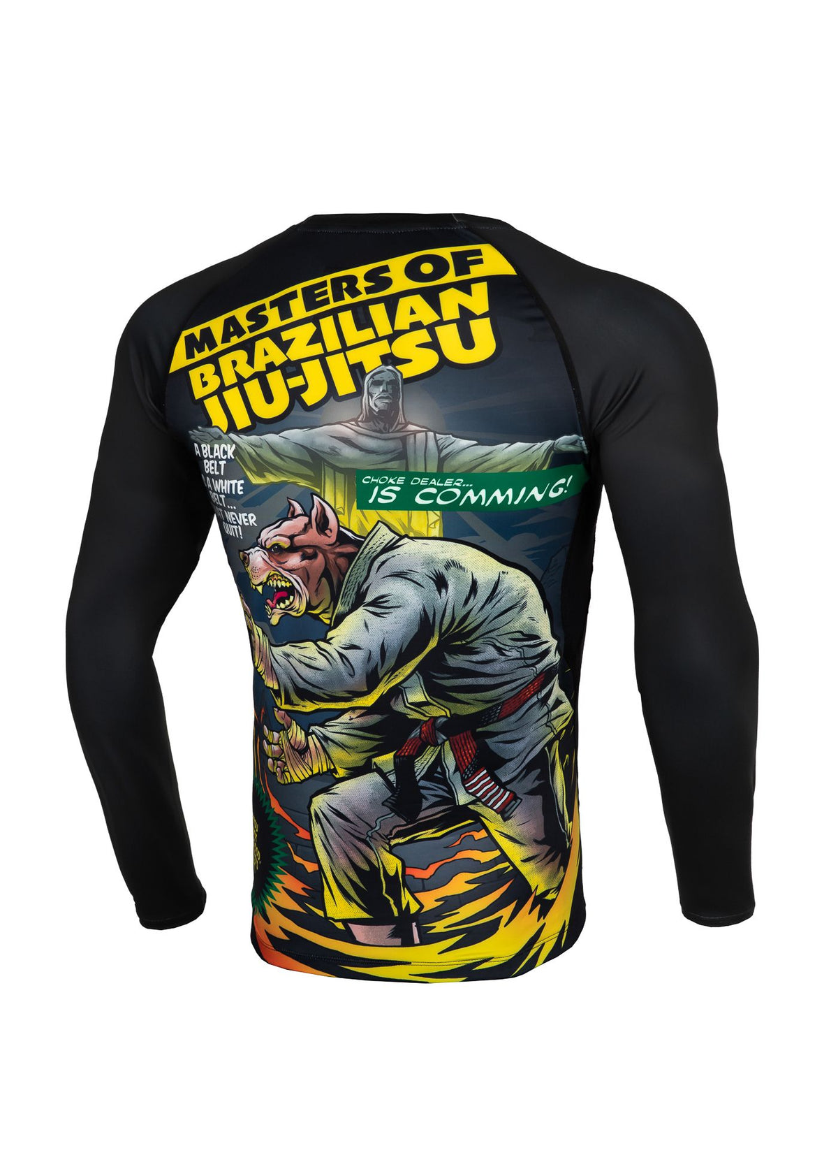 Rashguard Longsleeve Masters Of BJJ Hilltop - Black