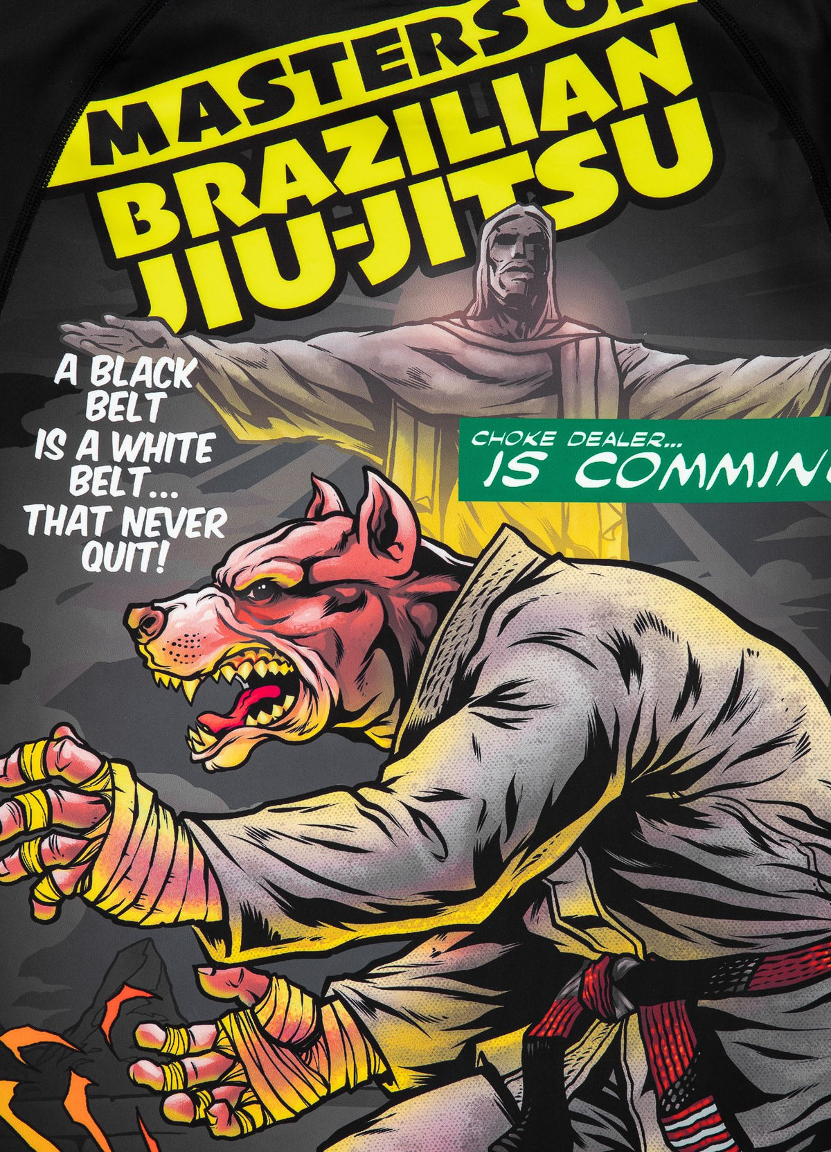 Rashguard Longsleeve Masters Of BJJ Hilltop - Black