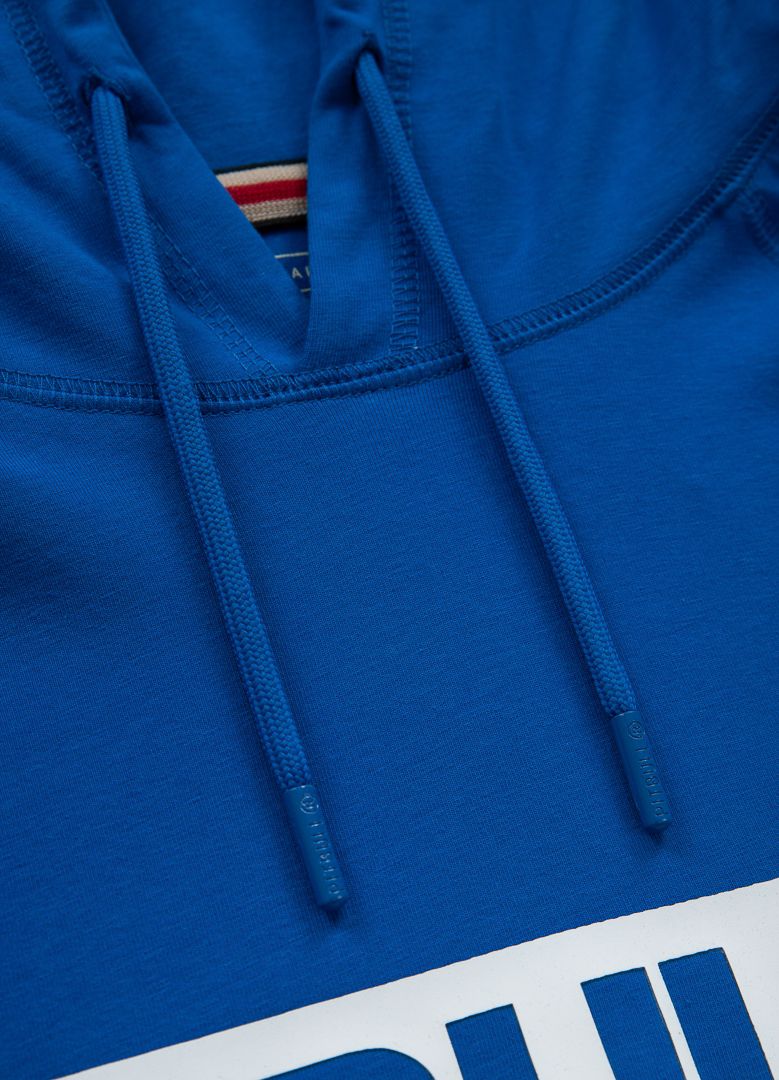 Hilltop - Blue Hooded longsleeve Spandex