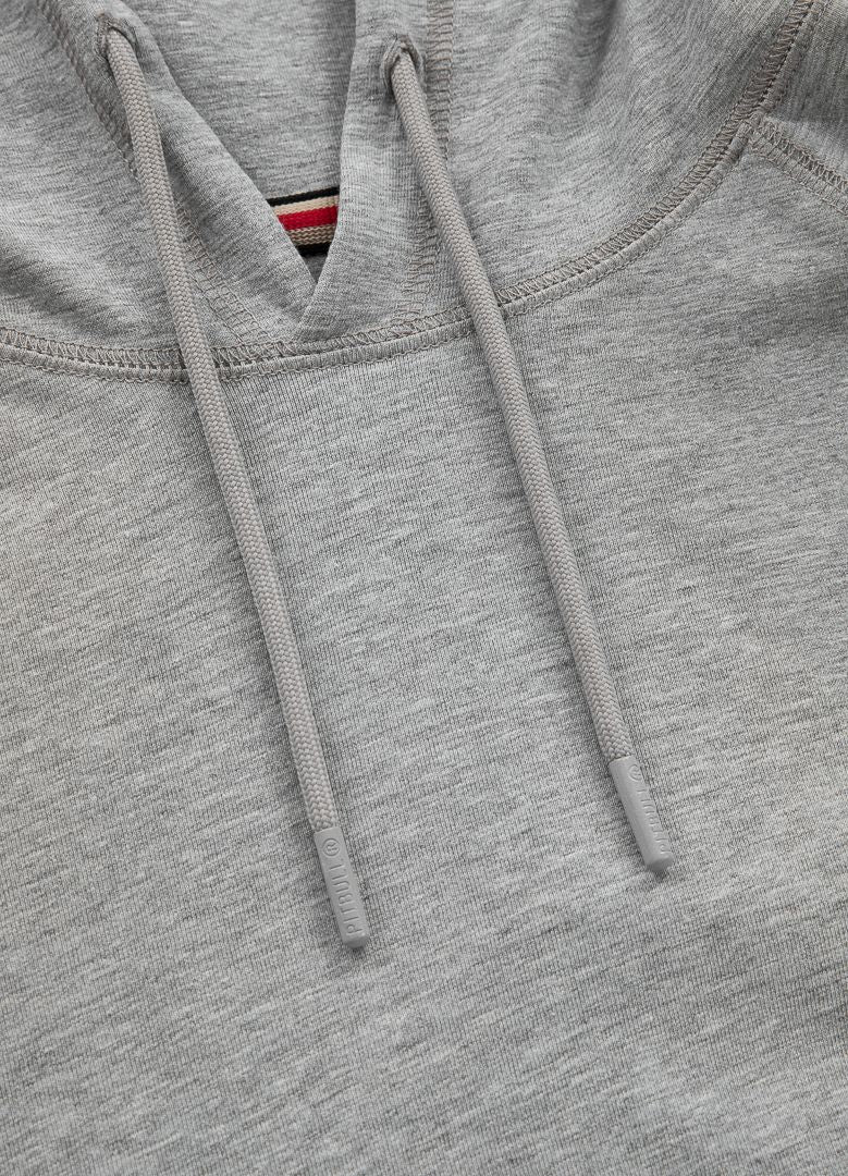 Mercado Small Logo - Gray Hooded Longsleeve Spandex