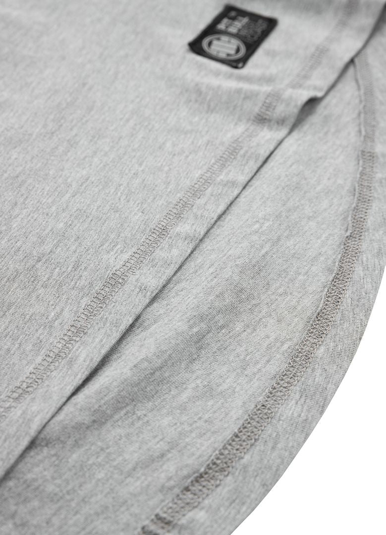 Mercado Small Logo - Gray Hooded Longsleeve Spandex