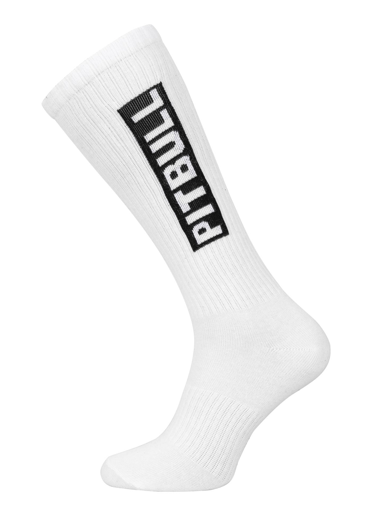 Socks High Crew Pitbull Thin 3-Pack - White