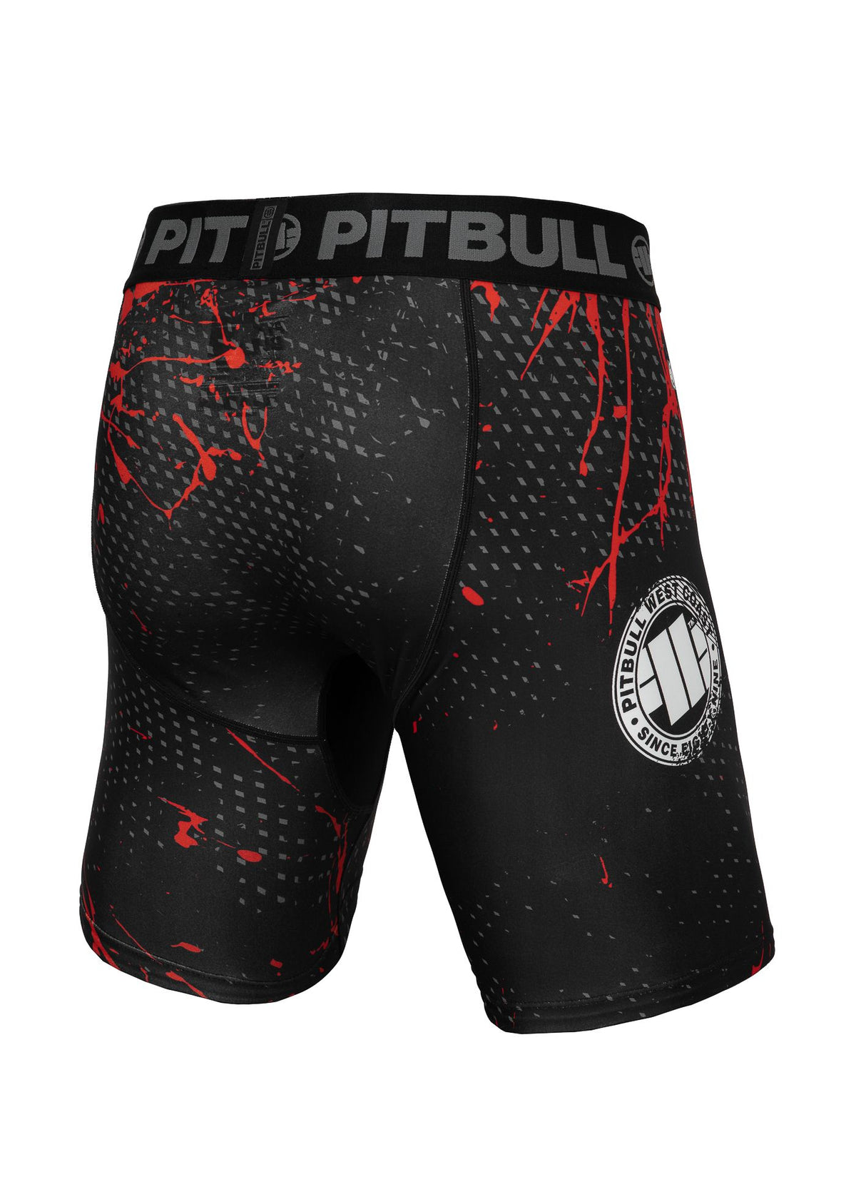Red Dog II - Black/Red Compression Shorts