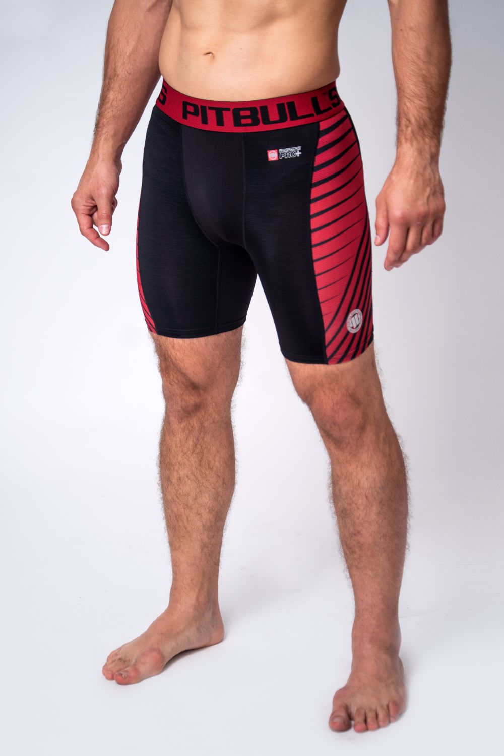 New Logo Compression Shorts Performance Pro Plus - Red