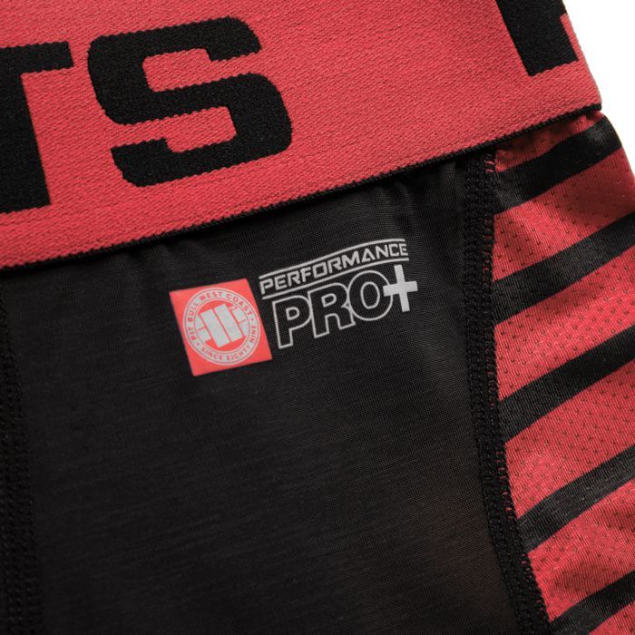 New Logo Compression Shorts Performance Pro Plus - Red