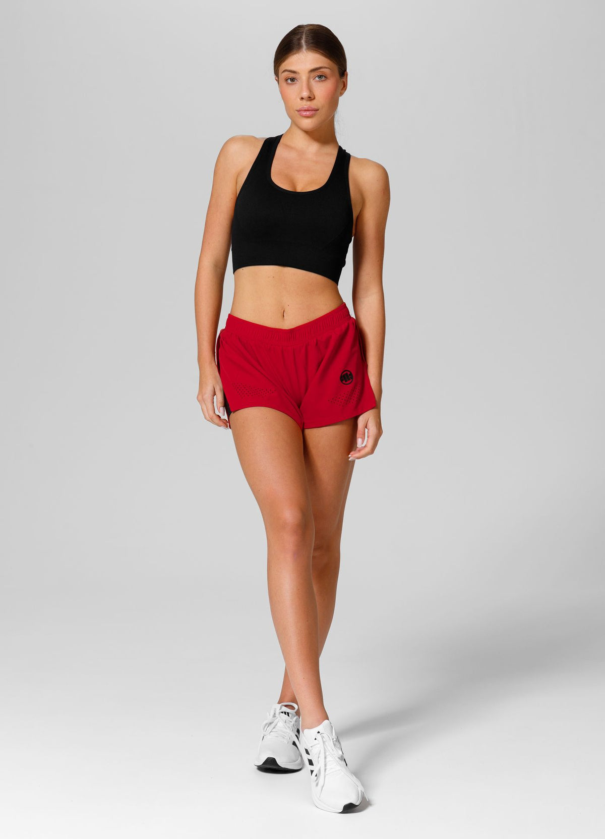 Small Logo Women&#39;s Shorts - Red