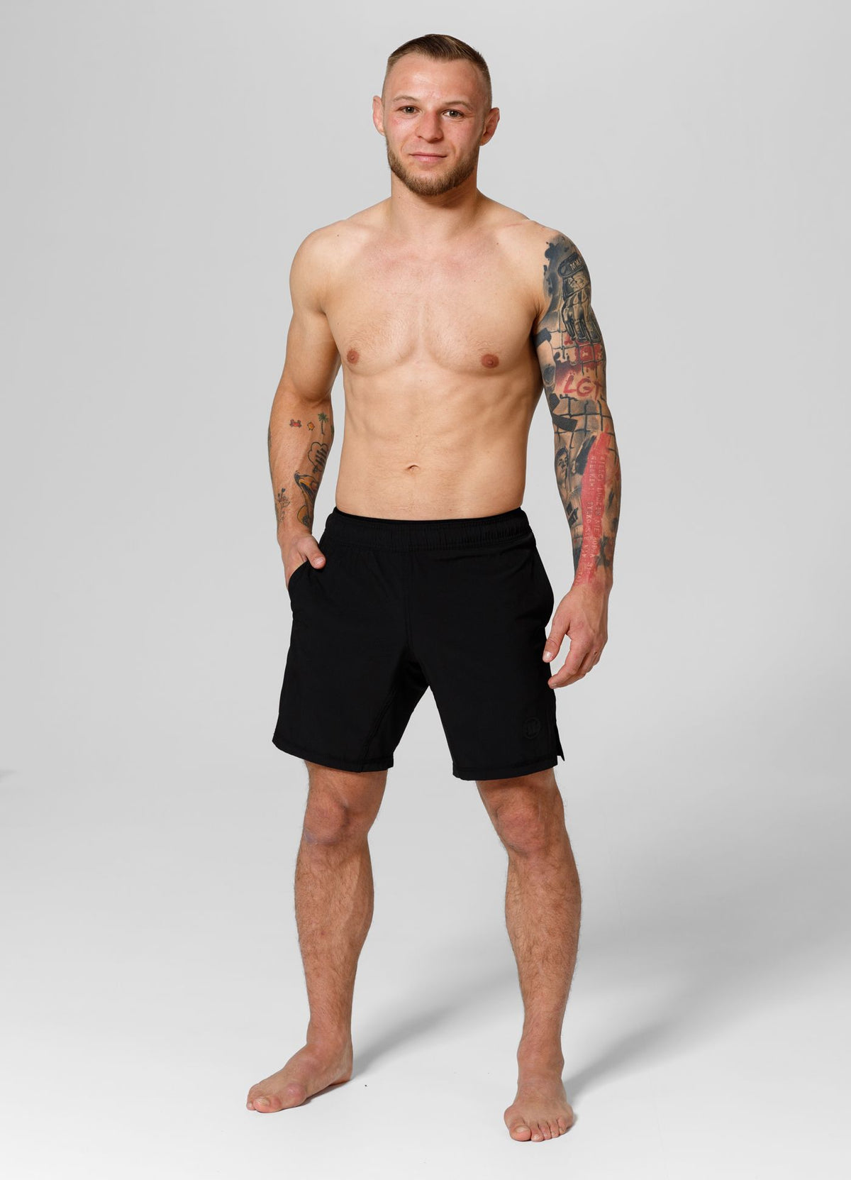 Sports Shorts Performance Pro Plus Inside Solid Black - Black