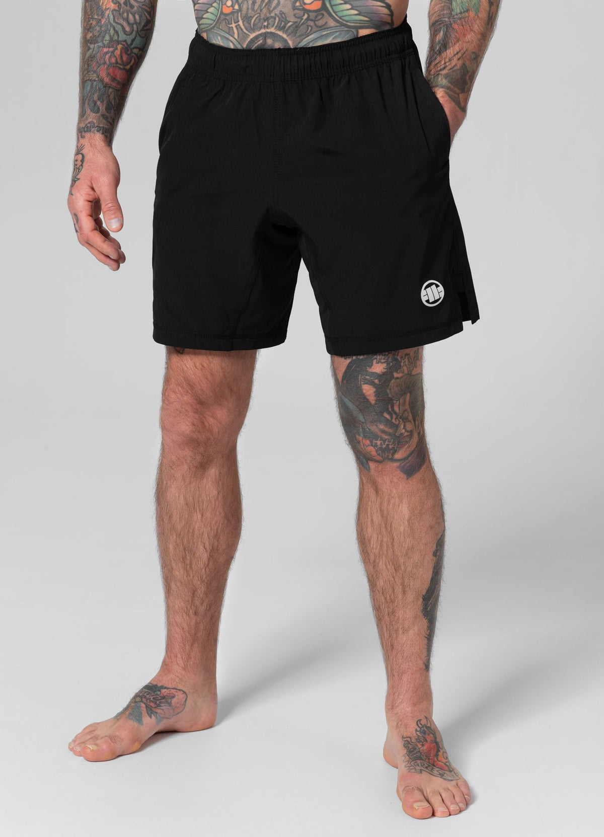 Sports Shorts Performance Pro Plus Solid Logo - Black